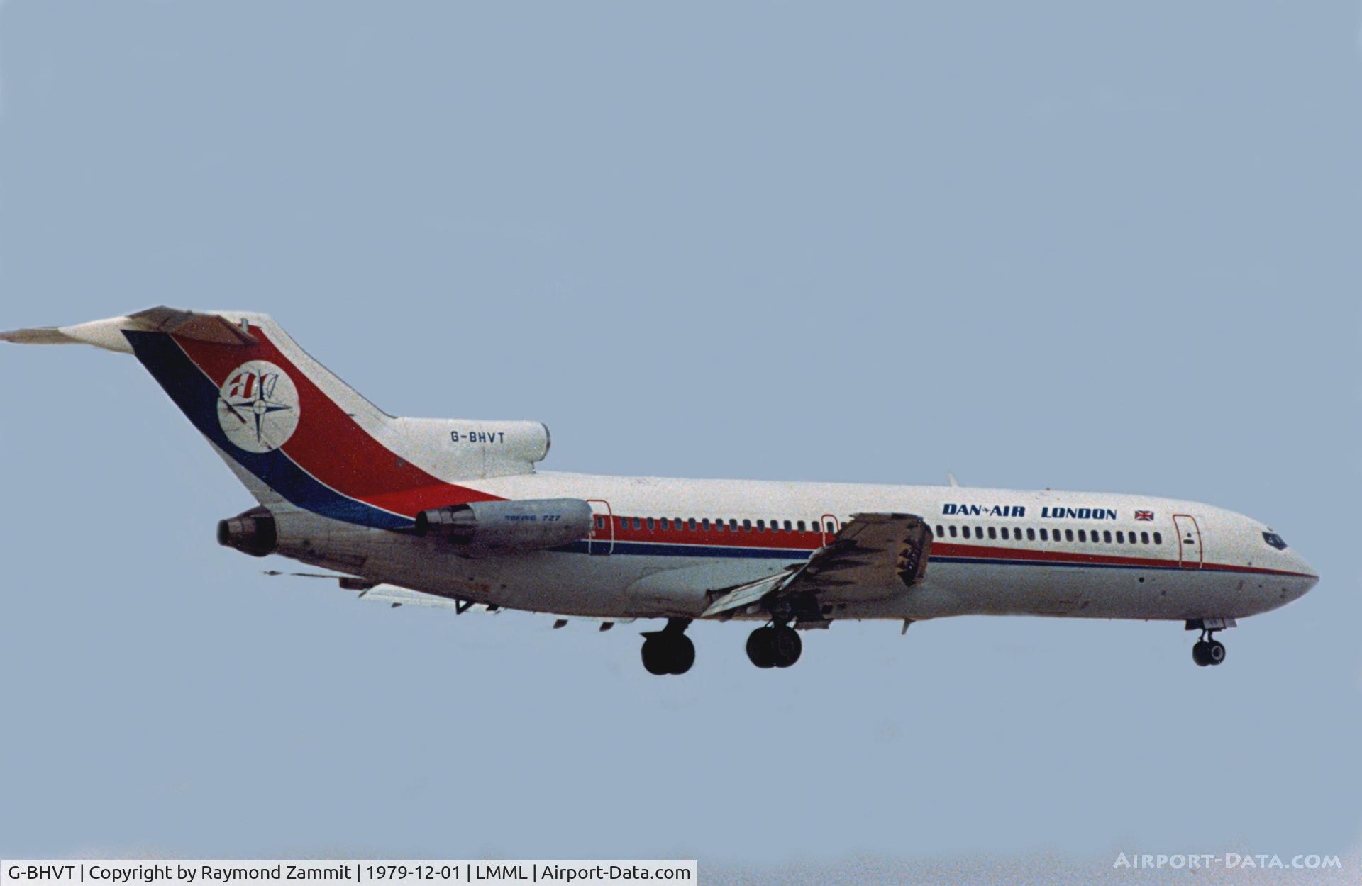 G-BHVT, 1977 Boeing 727-212 C/N 21349, B727 G-BHVT Dan Air London