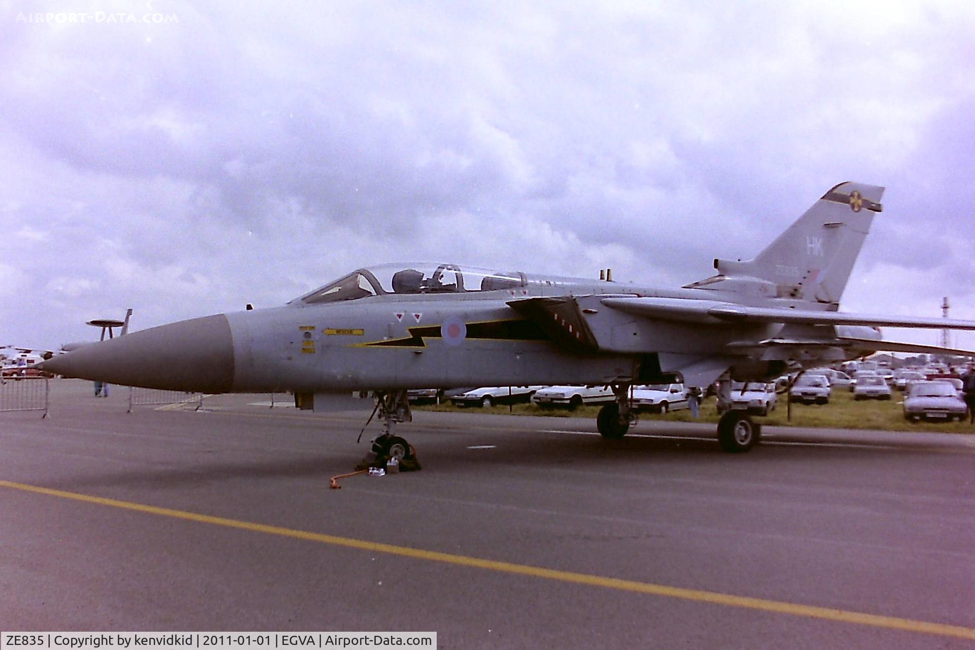 ZE835, 1988 Panavia Tornado F.3 C/N AS079/726/2115, At RIAT 1993, scanned from negative.