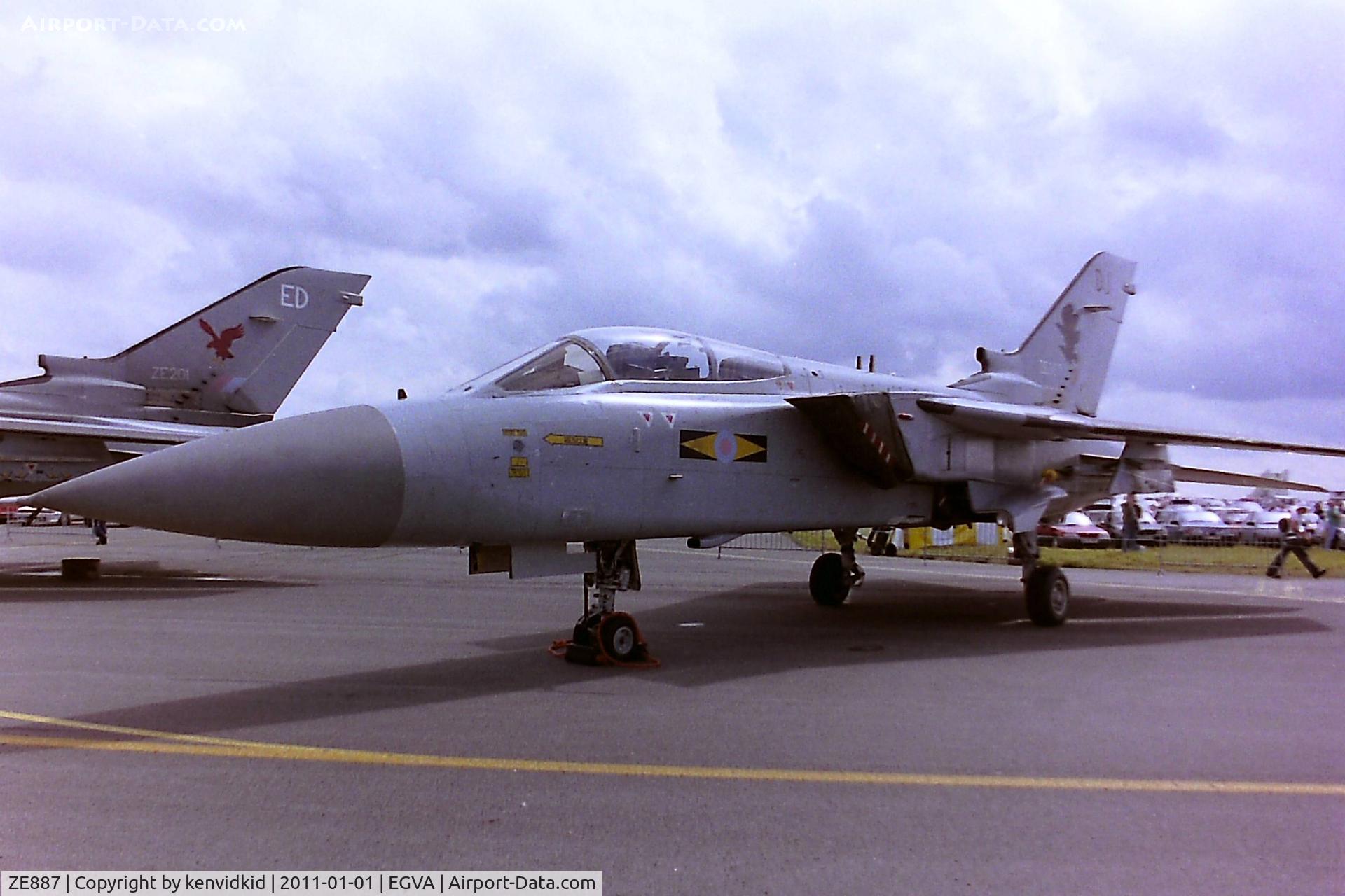 ZE887, 1988 Panavia Tornado F.3 C/N 3345, At RIAT 1993, scanned from negative.