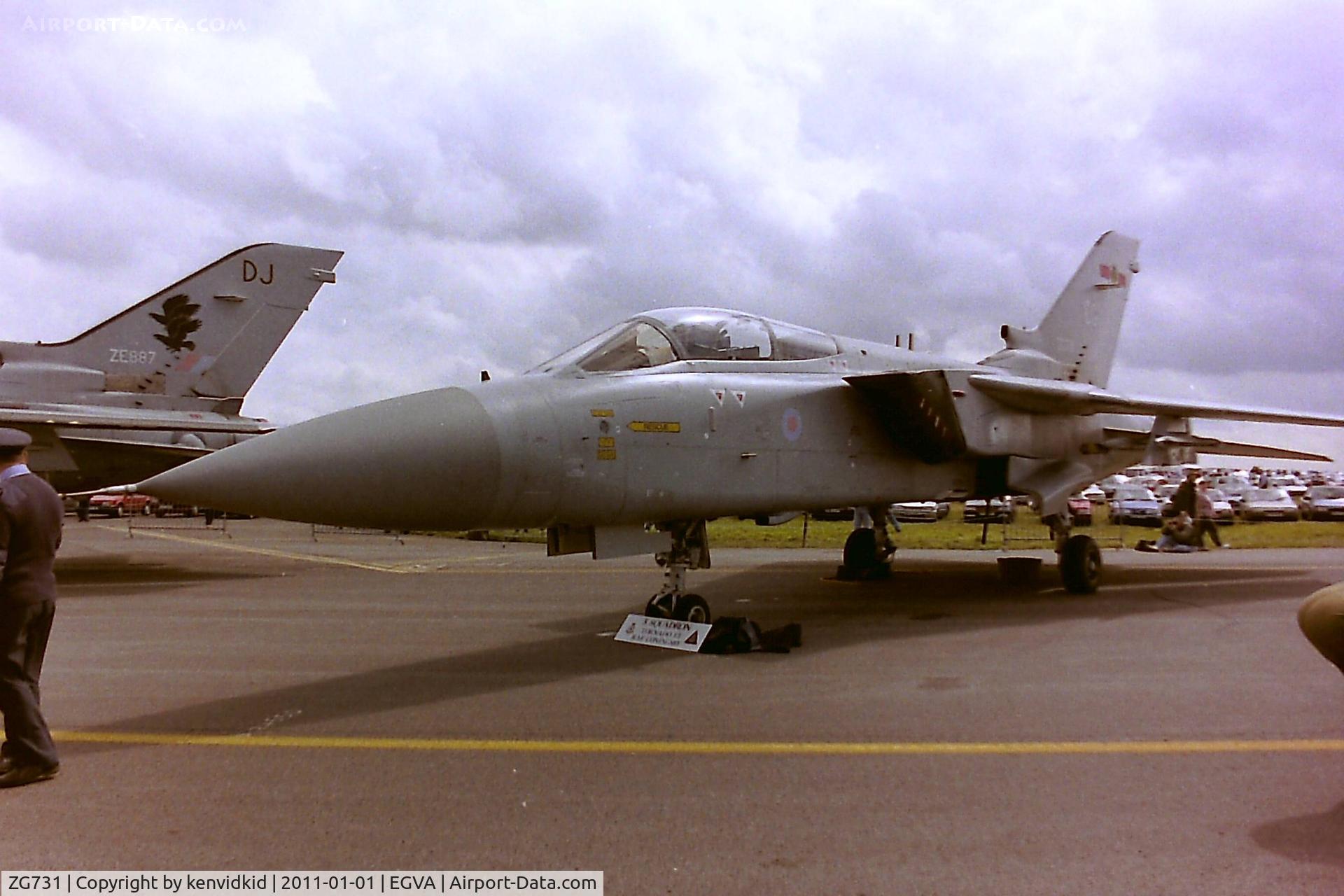 ZG731, 1990 Panavia Tornado F.3 C/N 841/AS126/3408, At RIAT 1993, scanned from negative.