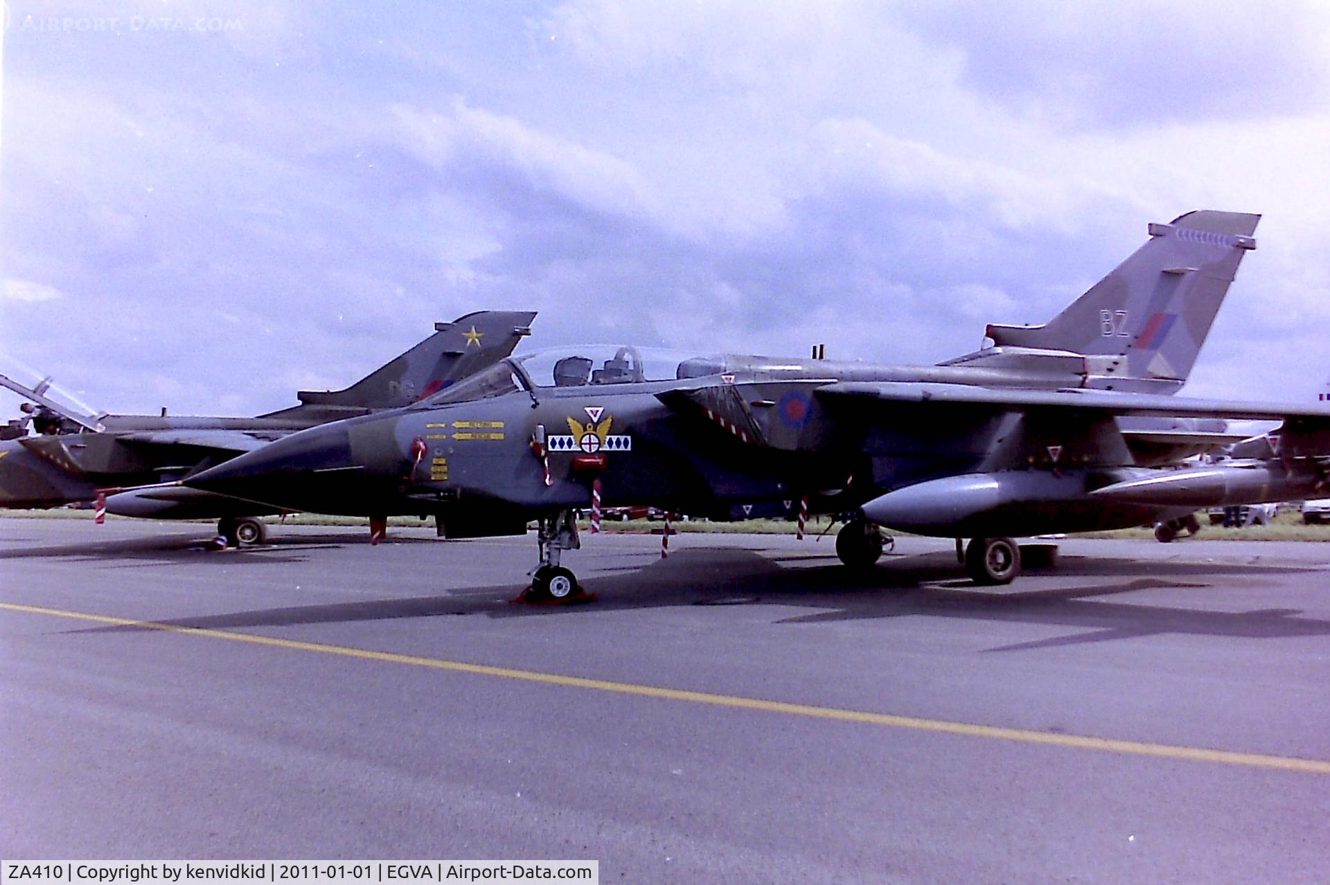 ZA410, 1983 Panavia Tornado GR.1 C/N 227/BT034/3109, At RIAT 1993, scanned from negative.