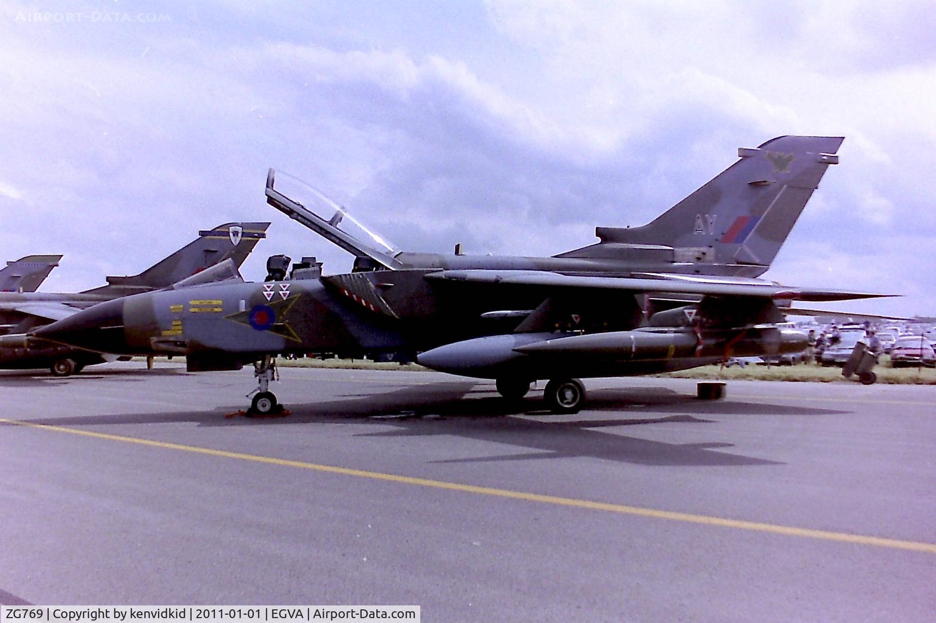 ZG769, 1991 Panavia Tornado GR.1 C/N 889/BT055/2720, At RIAT 1993, scanned from negative.