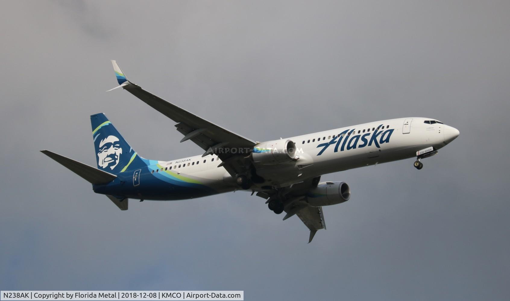 N238AK, 2016 Boeing 737-990/ER C/N 62681, MCO 2018