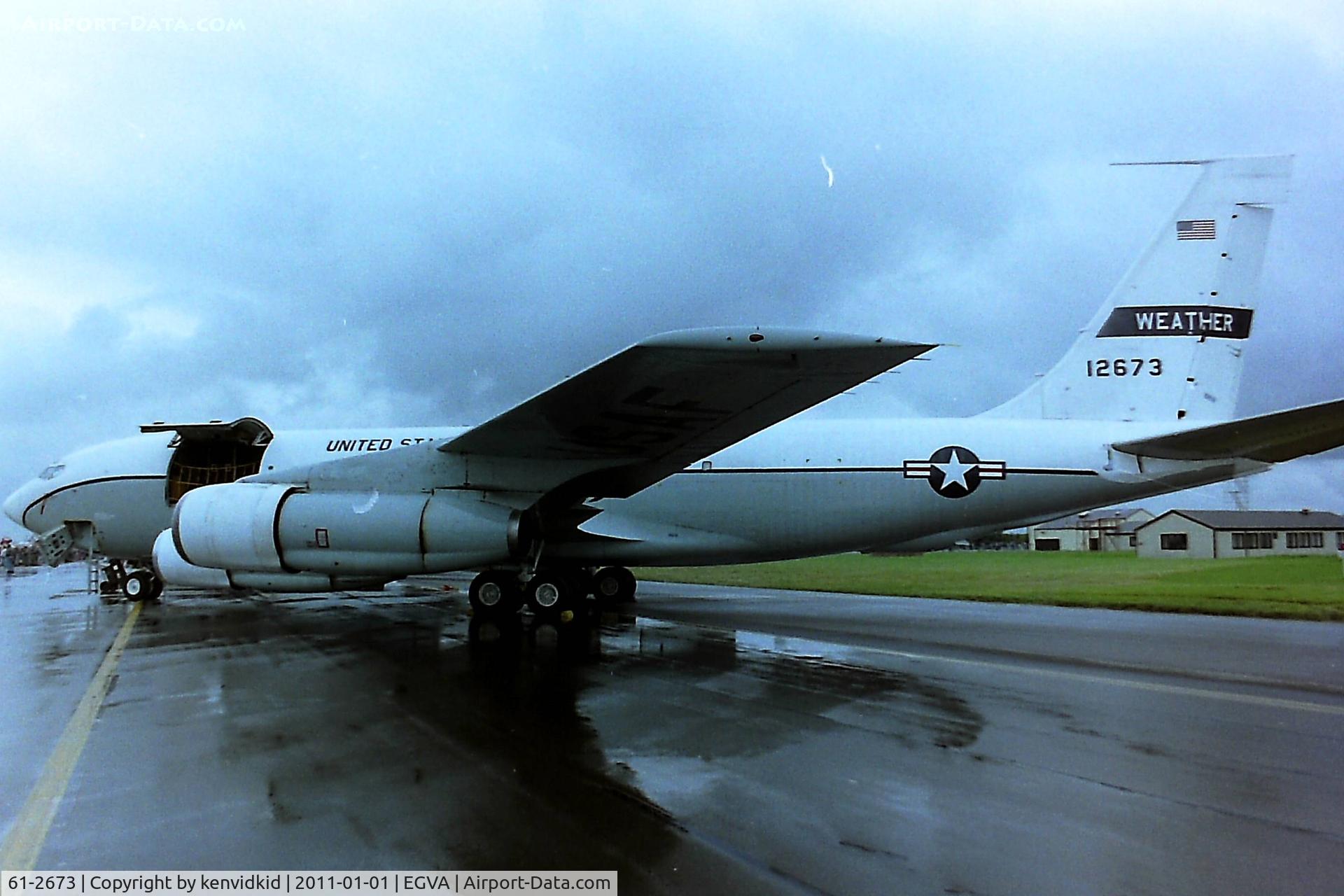 61-2673, 1961 Boeing WC-135B Stratolifter C/N 18349, At RIAT 1993, scanned from negative.