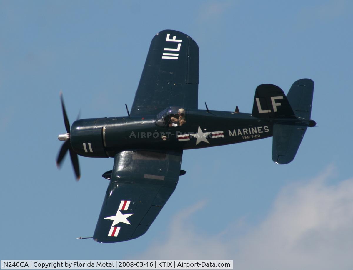 N240CA, 1945 Vought F4U-4 Corsair C/N 9513, TICO 2008