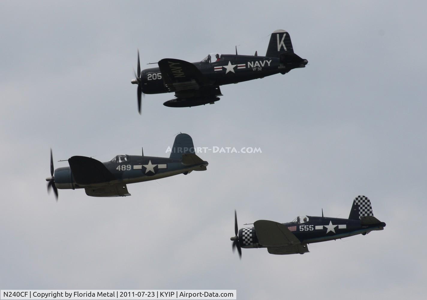 N240CF, 1945 Vought F4U-4 Corsair C/N 9513, TOM 2011