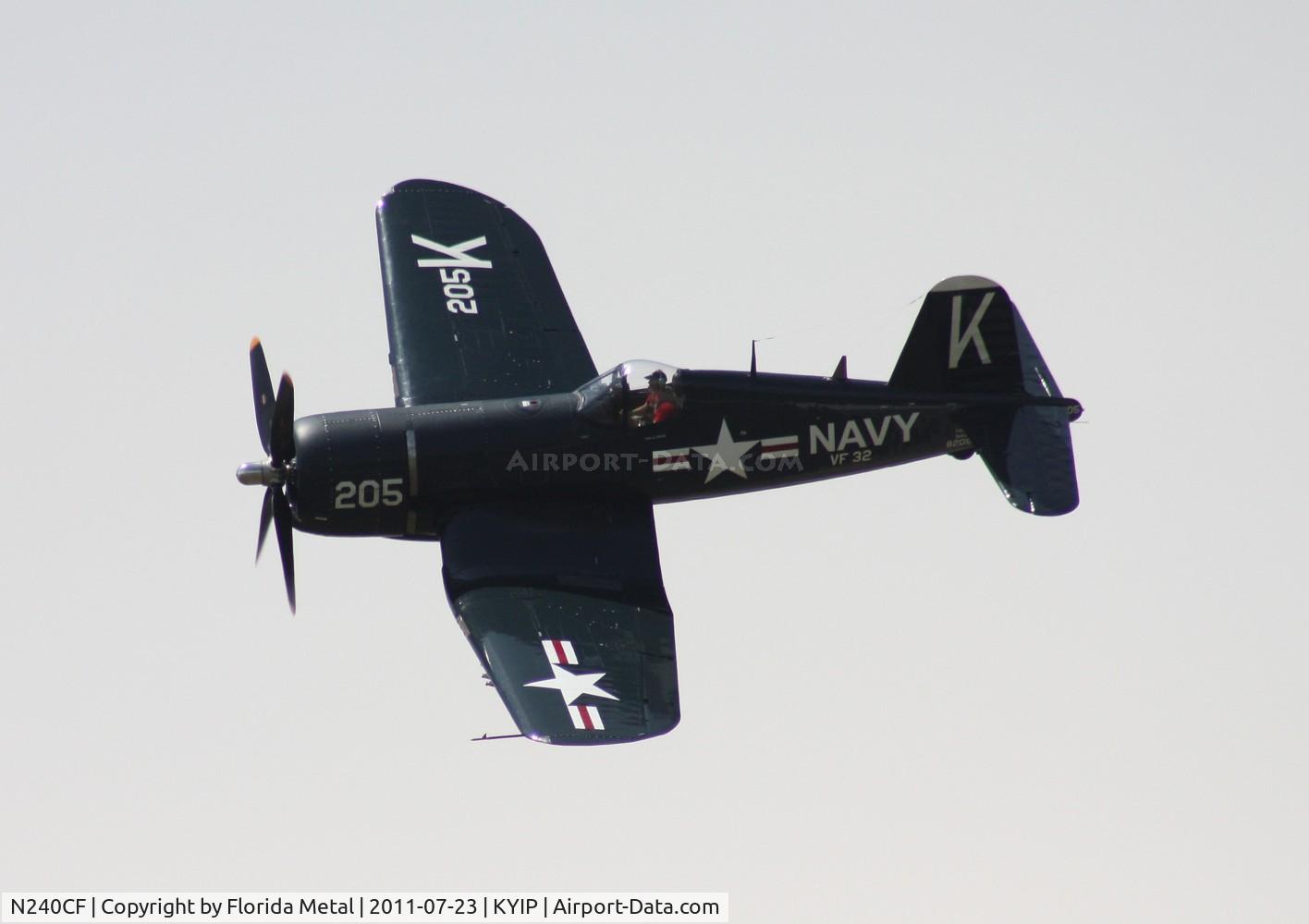 N240CF, 1945 Vought F4U-4 Corsair C/N 9513, TOM 2011