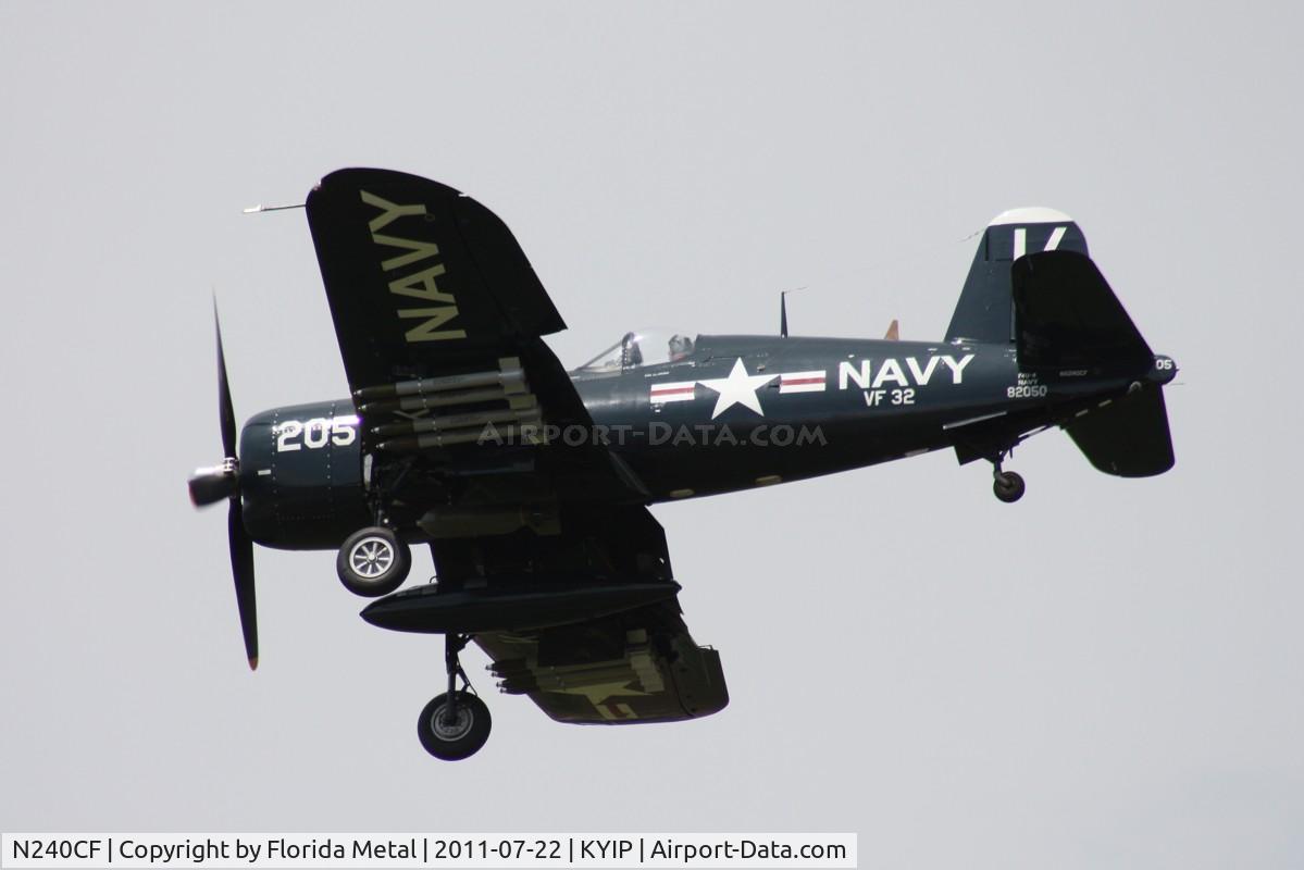 N240CF, 1945 Vought F4U-4 Corsair C/N 9513, TOM 2011