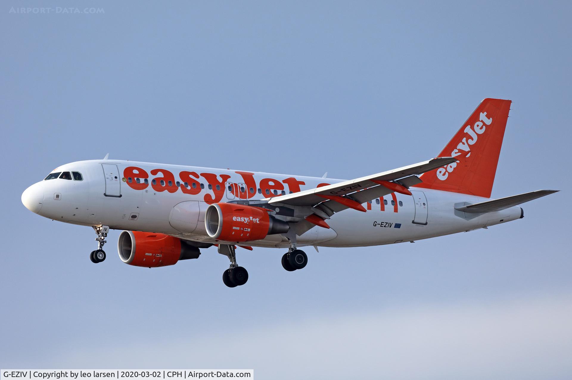 G-EZIV, 2005 Airbus A319-111 C/N 2565, Copenhagen 2.3.2020