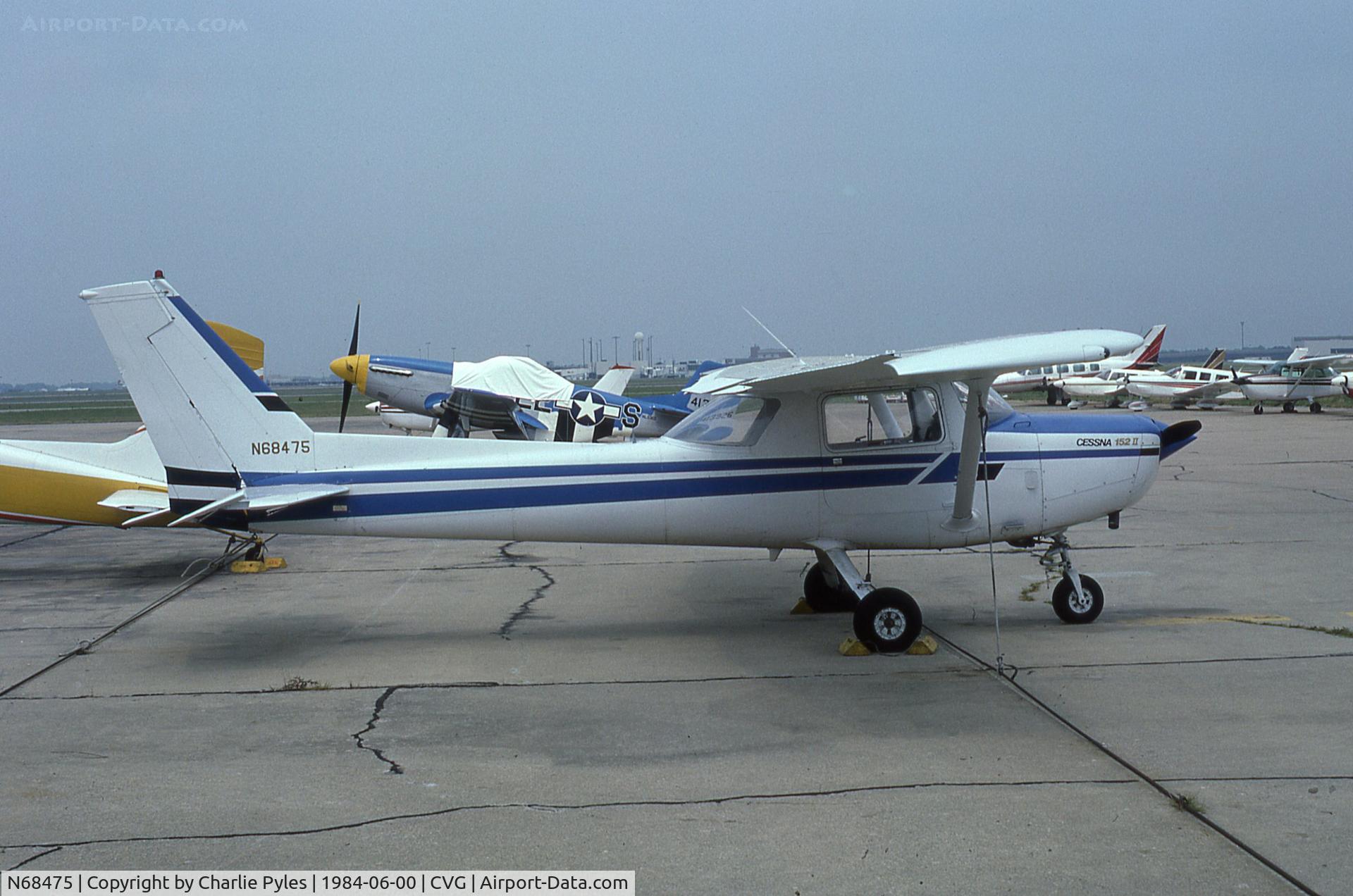 N68475, 1978 Cessna 152 C/N 15282311, Interesting is NL51KD P-51 Mustang at CVG in the background later name American Beauty.