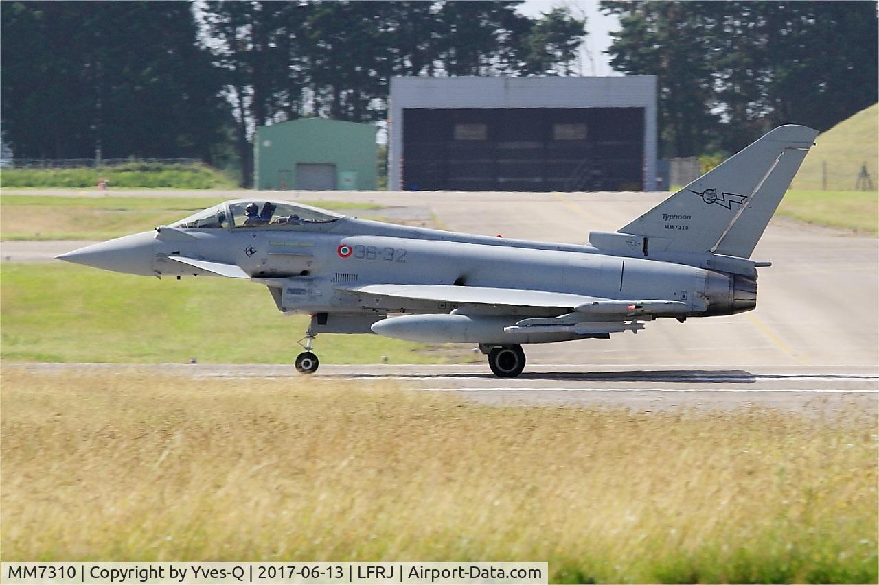 MM7310, Eurofighter EF-2000 Typhoon S C/N IS042, Eurofighter EF-2000 Typhoon S, Take off run rwy 08, Landivisiau Naval Air Base (LFRJ) Tiger Meet 2017