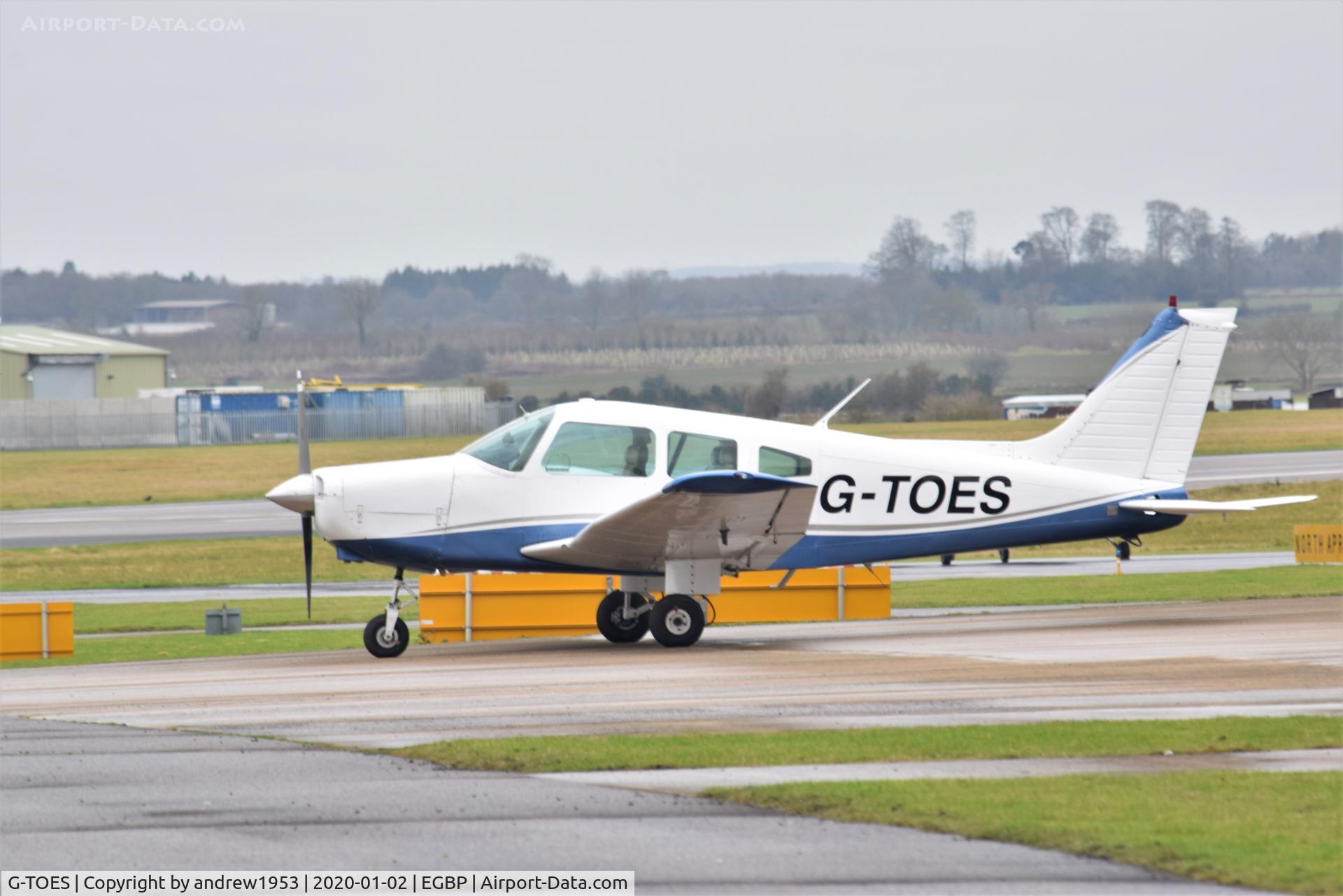 G-TOES, 1978 Piper PA-28-161 Cherokee Warrior II C/N 28-7816512, G-TOES at Cotswold Airport.