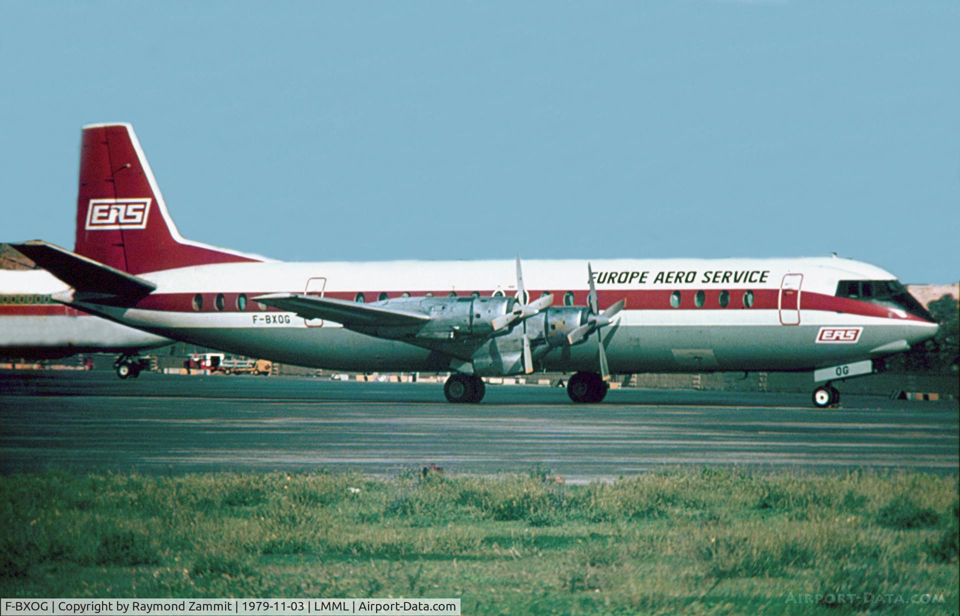 F-BXOG, 1961 Vickers Vanguard 952 C/N 739, Vickers Vanguard F-BXOG Europe Aero Service