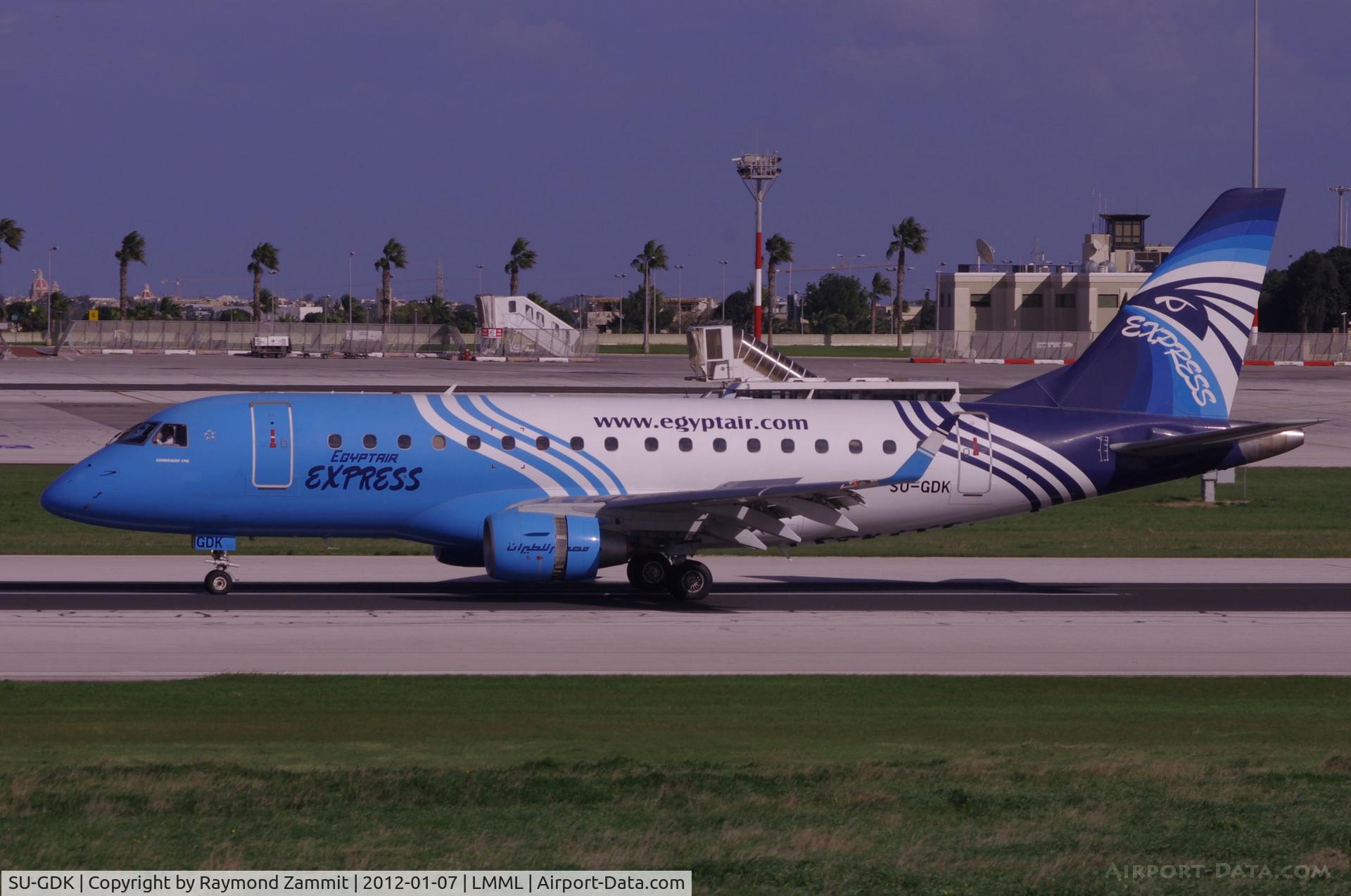 SU-GDK, 2009 Embraer 170LR (ERJ-170-100LR) C/N 17000284, Embraer EMB170LR SU-GDK Eygptair Express