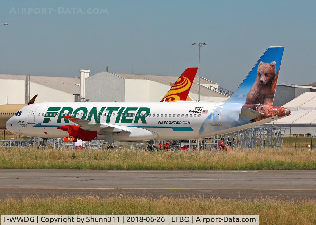 F-WWDG, 2018 Airbus A320-251N, C/n 8320 - To be N335FR 'Jo Jo the Grizzly Bear'