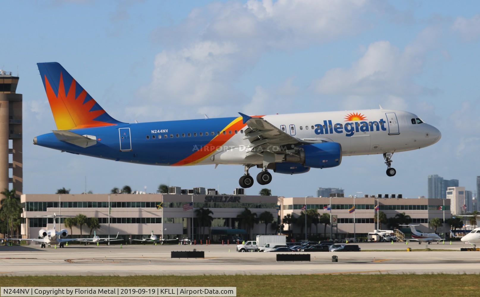 N244NV, 2001 Airbus A320-214 C/N 1430, FLL 2019