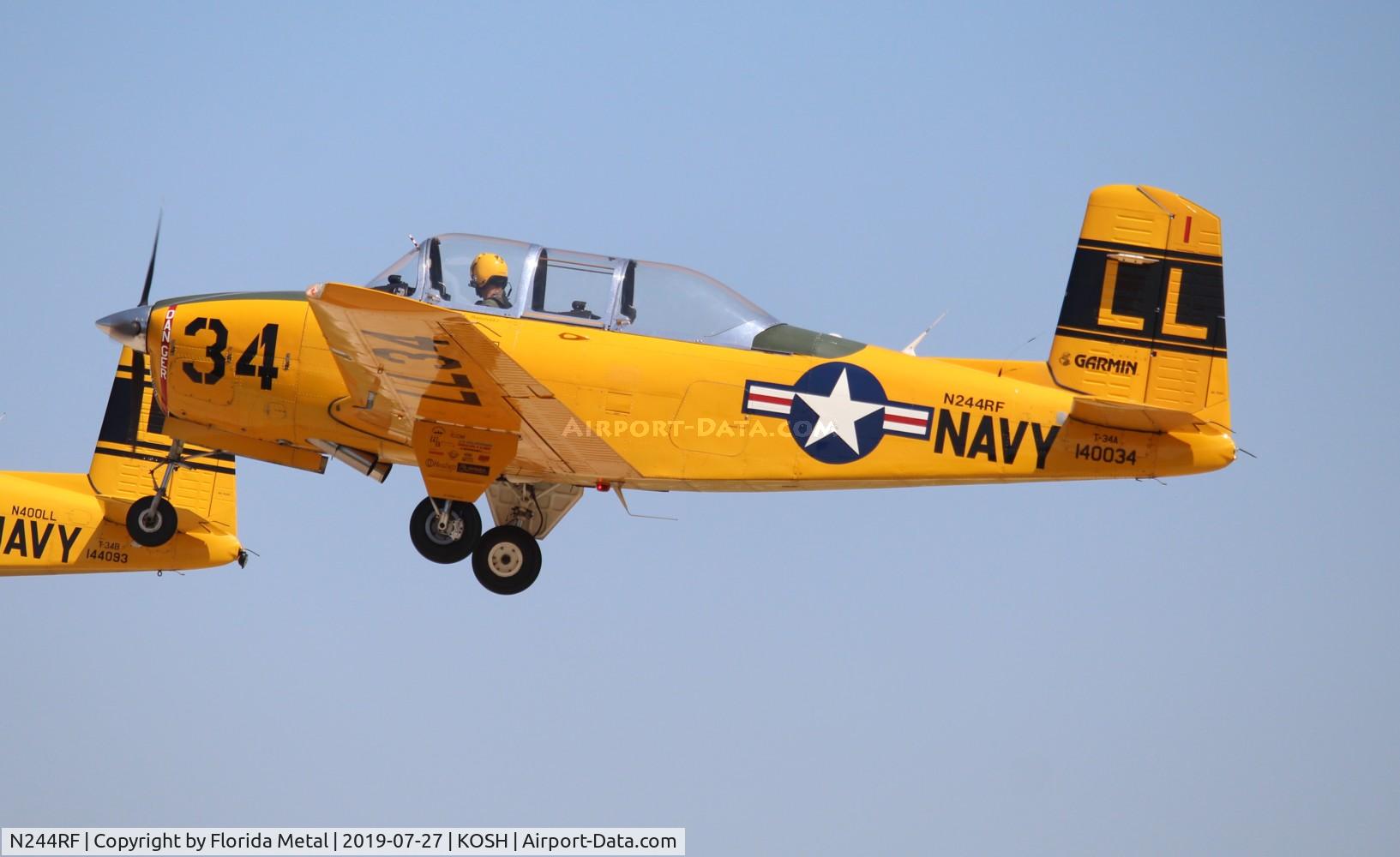 N244RF, Beech T-34A (A45) Mentor Mentor C/N FM96-59-01096, OSH 2019