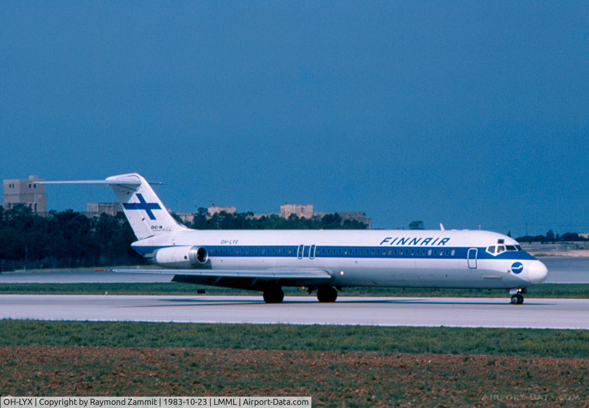 OH-LYX, 1980 McDonnell Douglas DC-9-51 C/N 48134, McDonnell Douglas DC OH-LYX Finnair