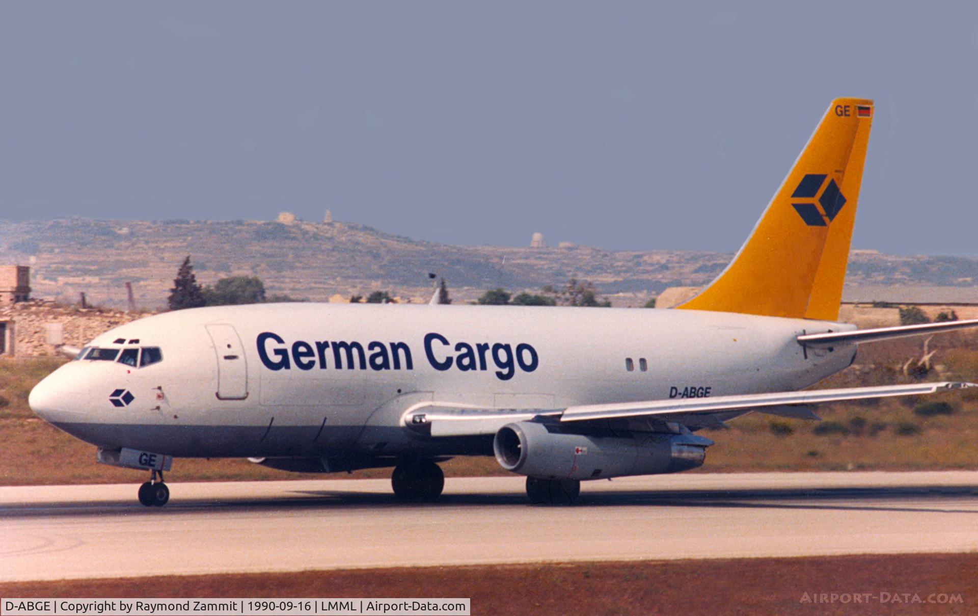 D-ABGE, 1971 Boeing 737-230C C/N 20257, B737-200 D-ABGE German Cargo