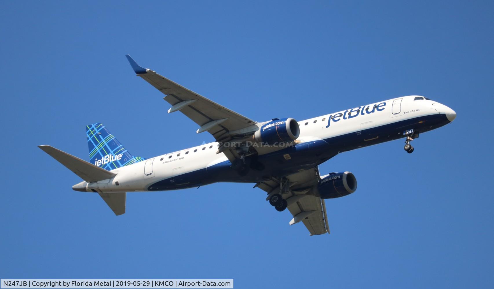 N247JB, 2006 Embraer 190AR (ERJ-190-100IGW) C/N 19000042, MCO 2019