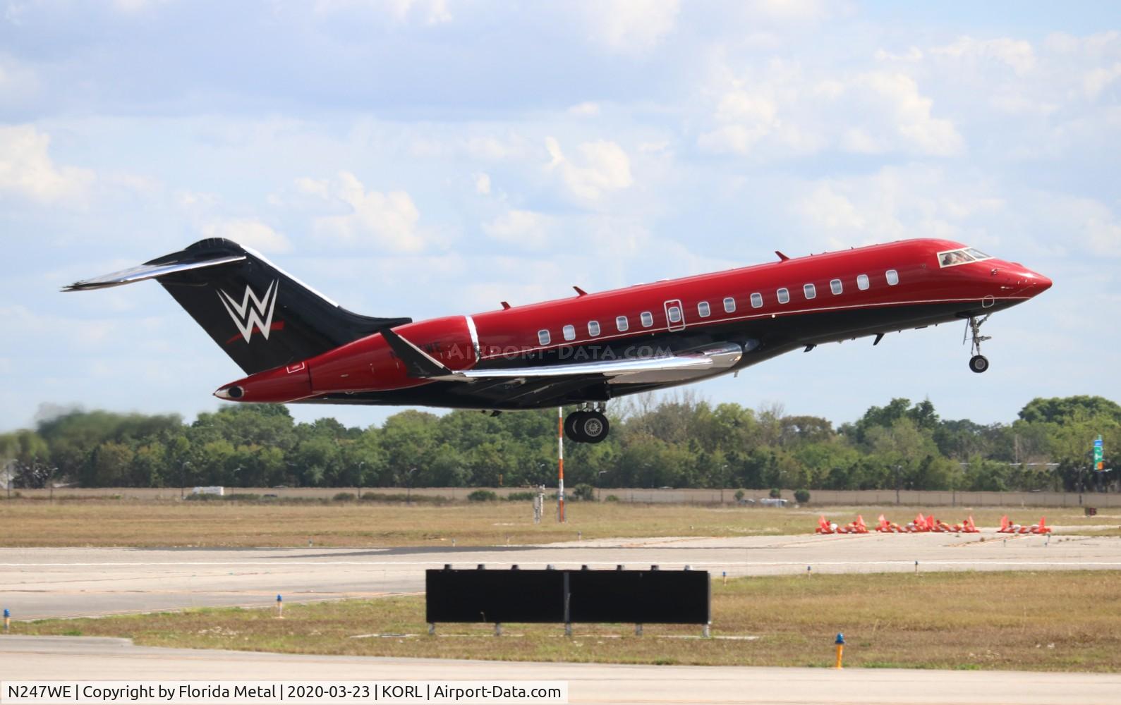 N247WE, 2007 Bombardier BD-700-1A11 Global 5000 C/N 9245, ORL 2020