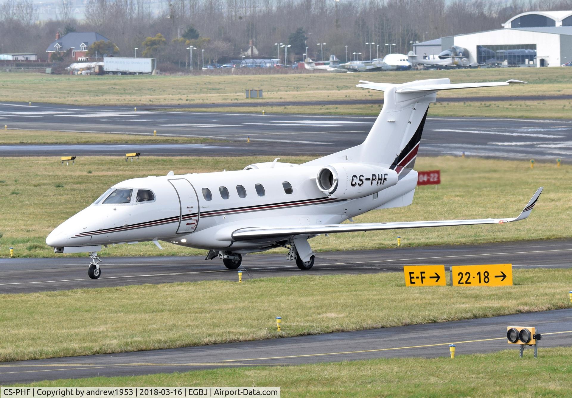 CS-PHF, 2015 Embraer EMB-505 Phenom 300 C/N 50500260, CS-PHF at Gloucestershire Airport.