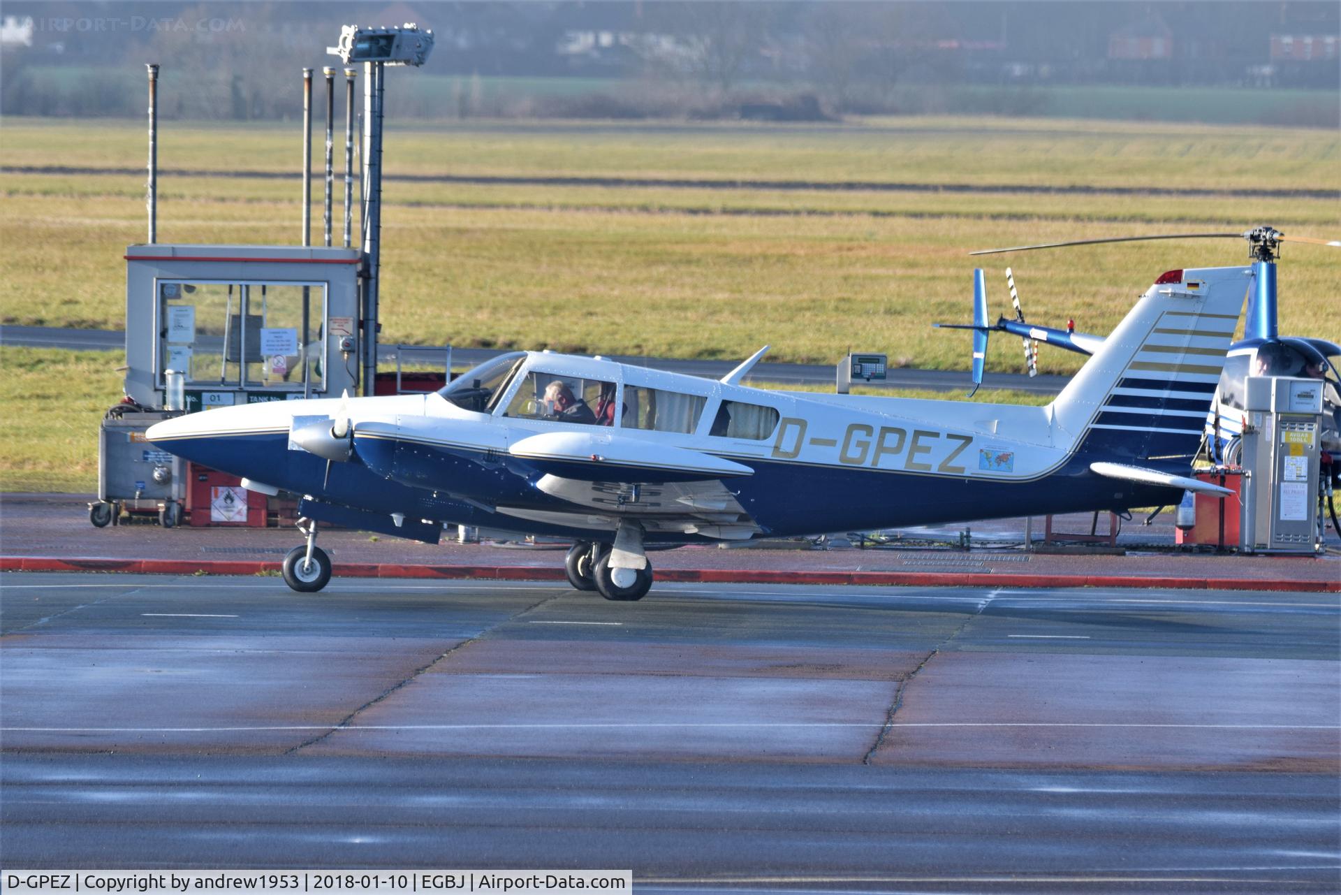D-GPEZ, 1991 Piper PA-30-160 C Twin Comanche C/N 30-1871, D-GPEZ at Gloucestershire Airport.