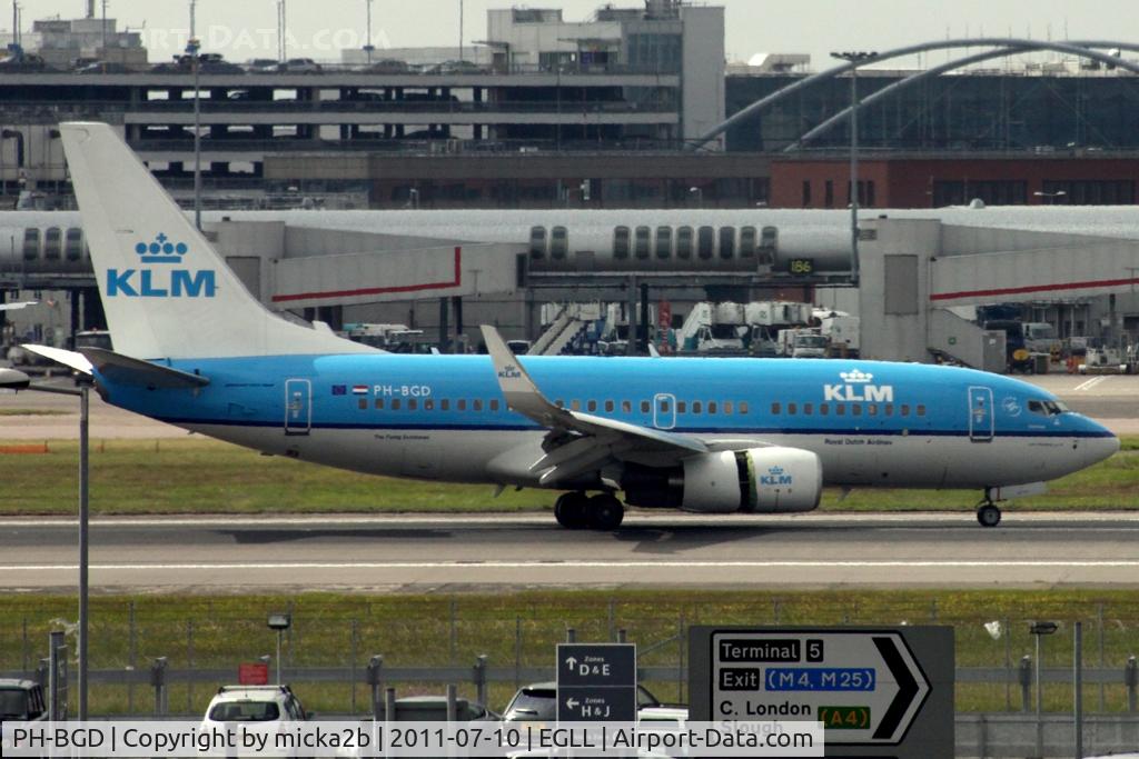 PH-BGD, 2008 Boeing 737-7K2 C/N 30366, Taxiing