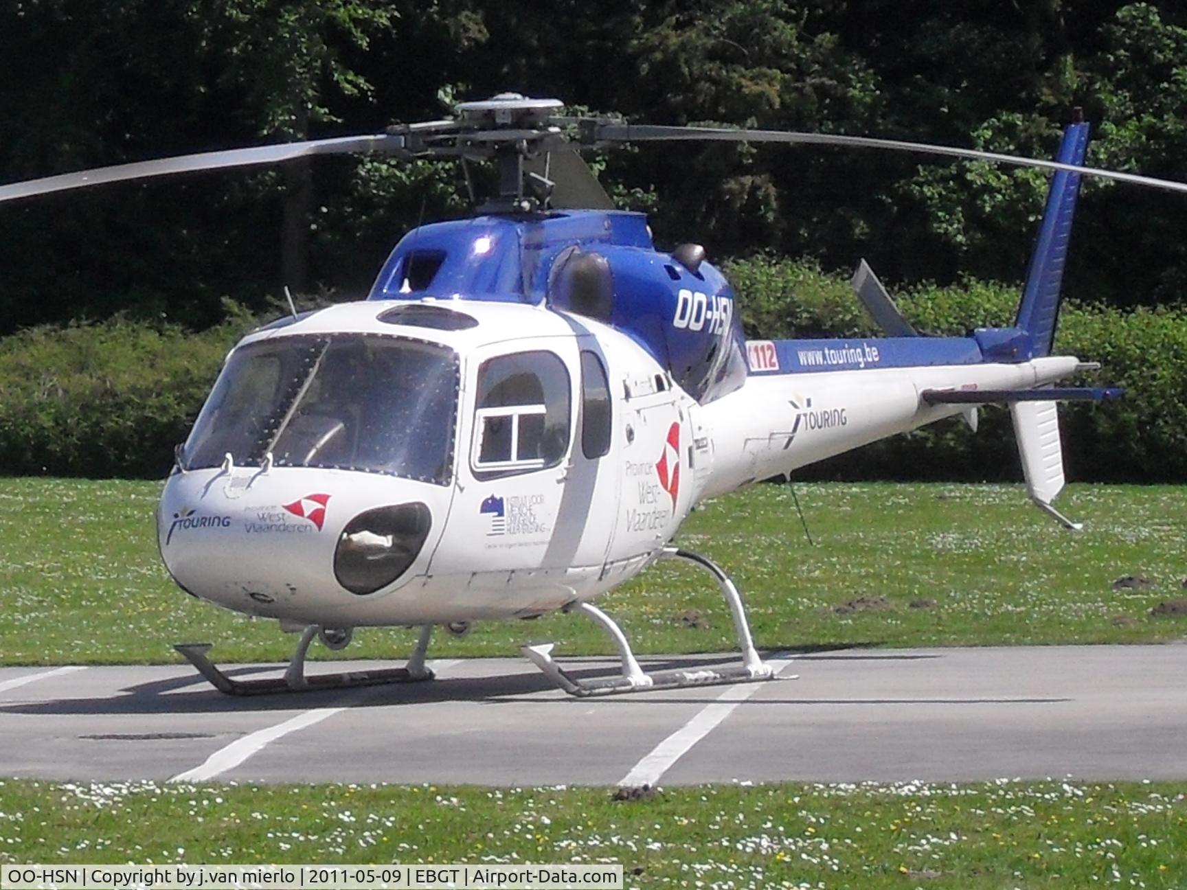 OO-HSN, 1989 Aerospatiale AS-355F-2 Ecureuil 2 C/N 5424, UZ GHENT
