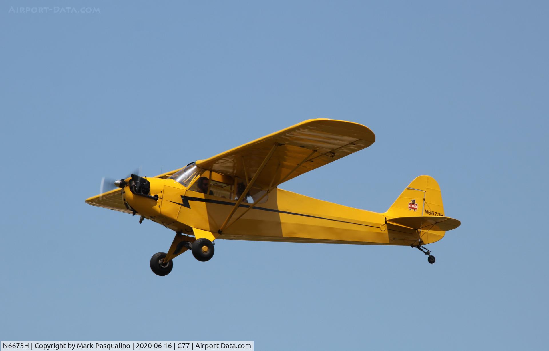N6673H, 1946 Piper J3C-65 Cub C/N 19877, Piper J3C-65
