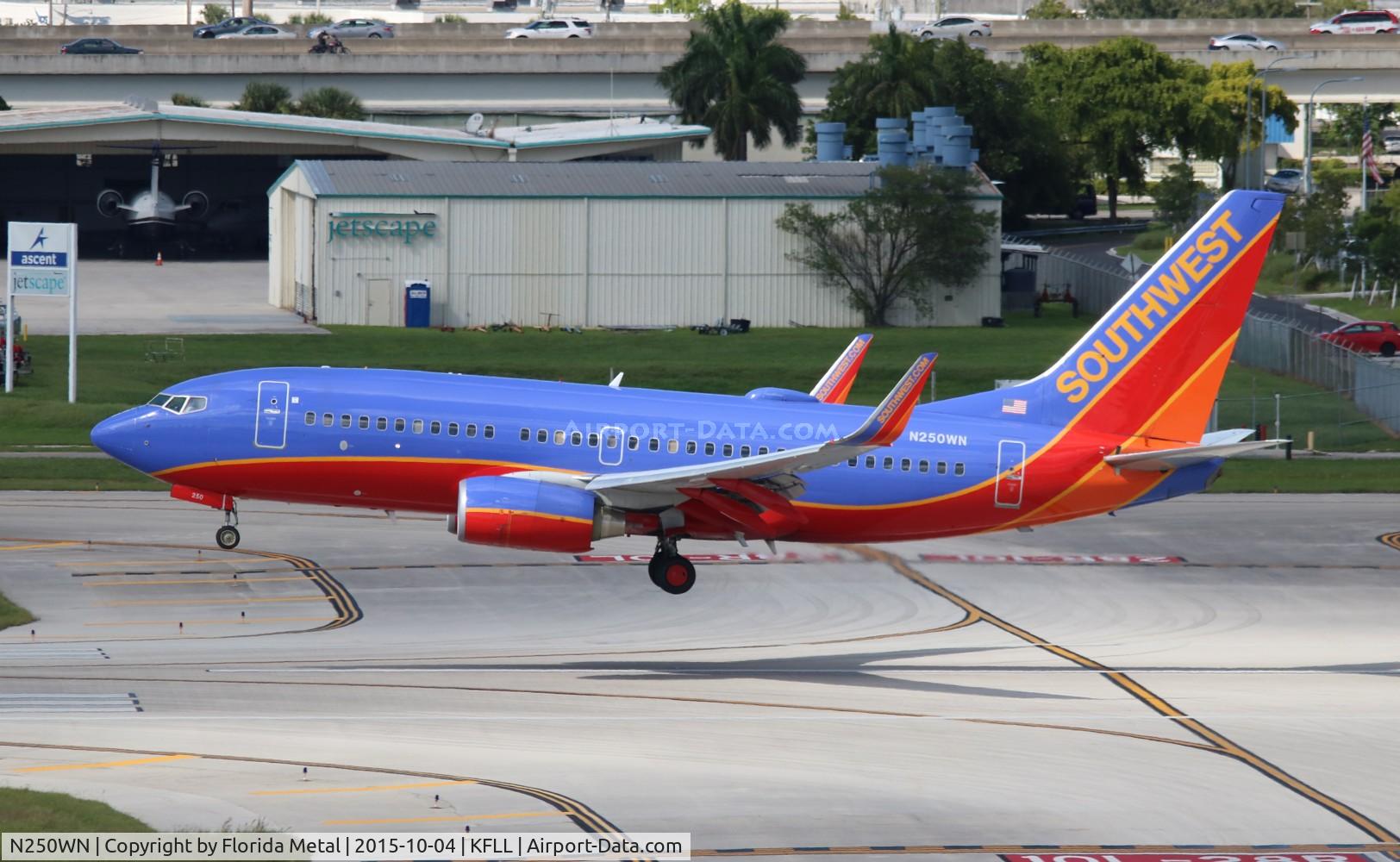 N250WN, 2006 Boeing 737-7H4 C/N 34972, FLL 2015