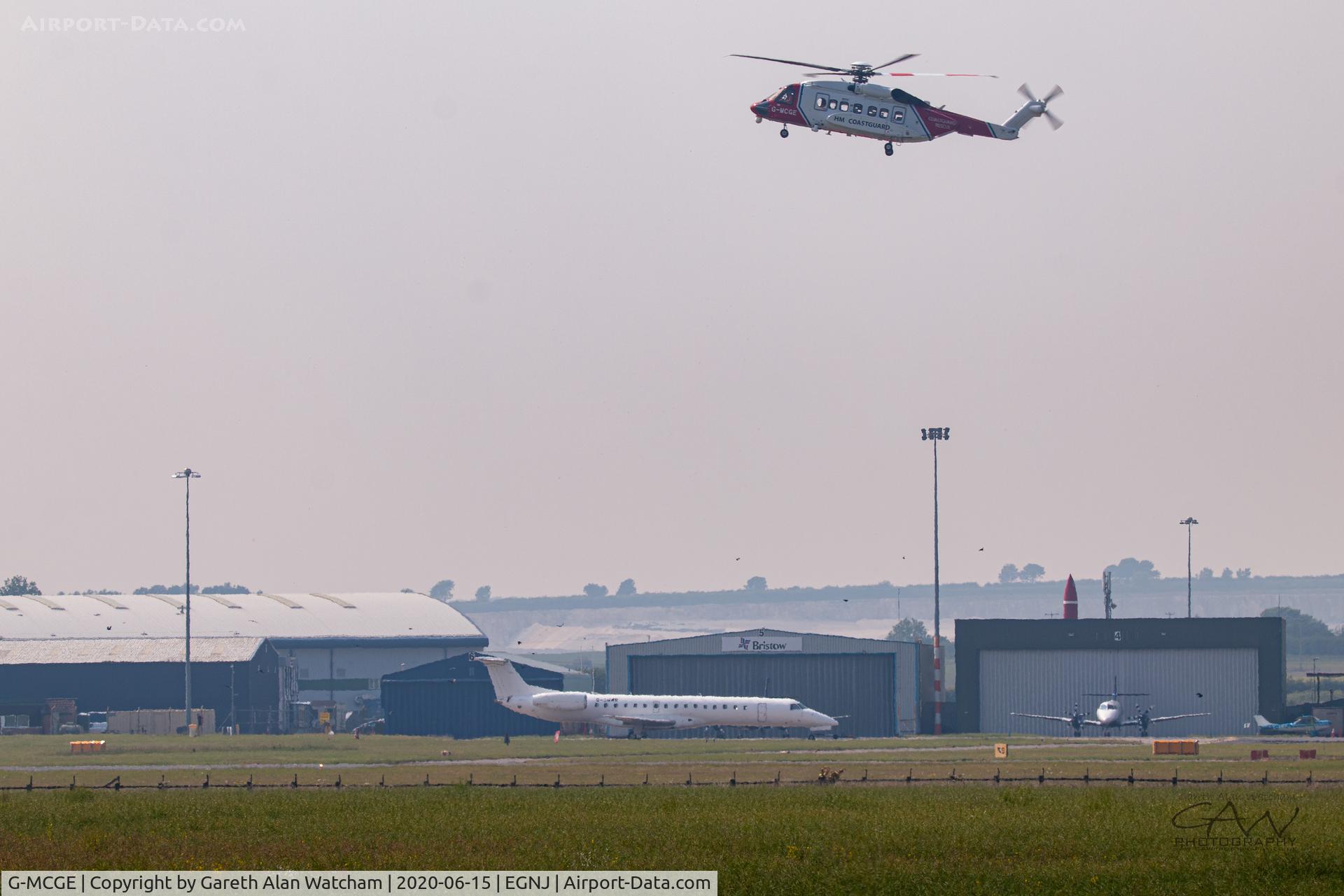 G-MCGE, 2014 Sikorsky S-92A C/N 920214, Returning to Base
