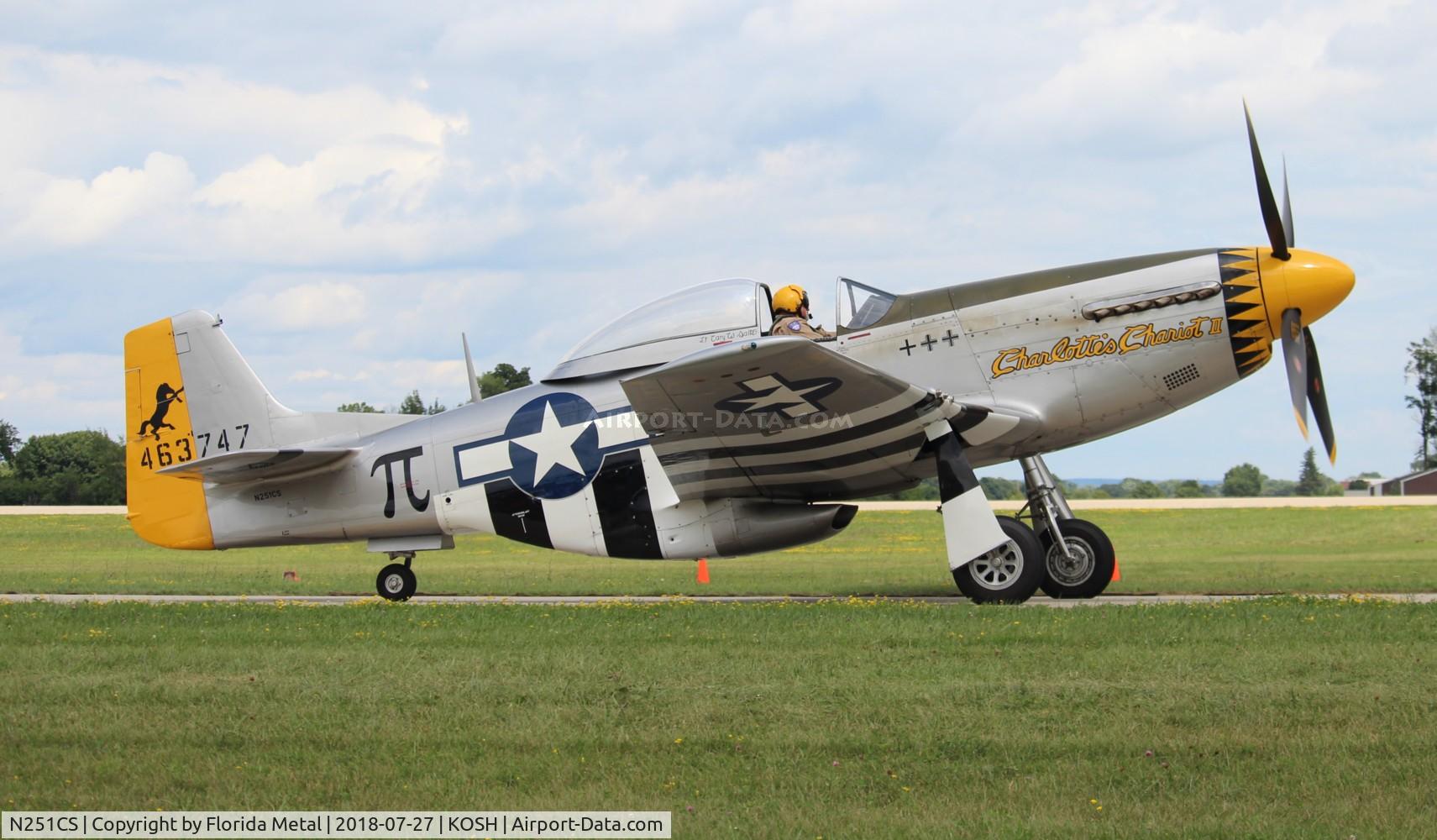 N251CS, North American F-51D Mustang C/N 44-74977N, OSH 2018