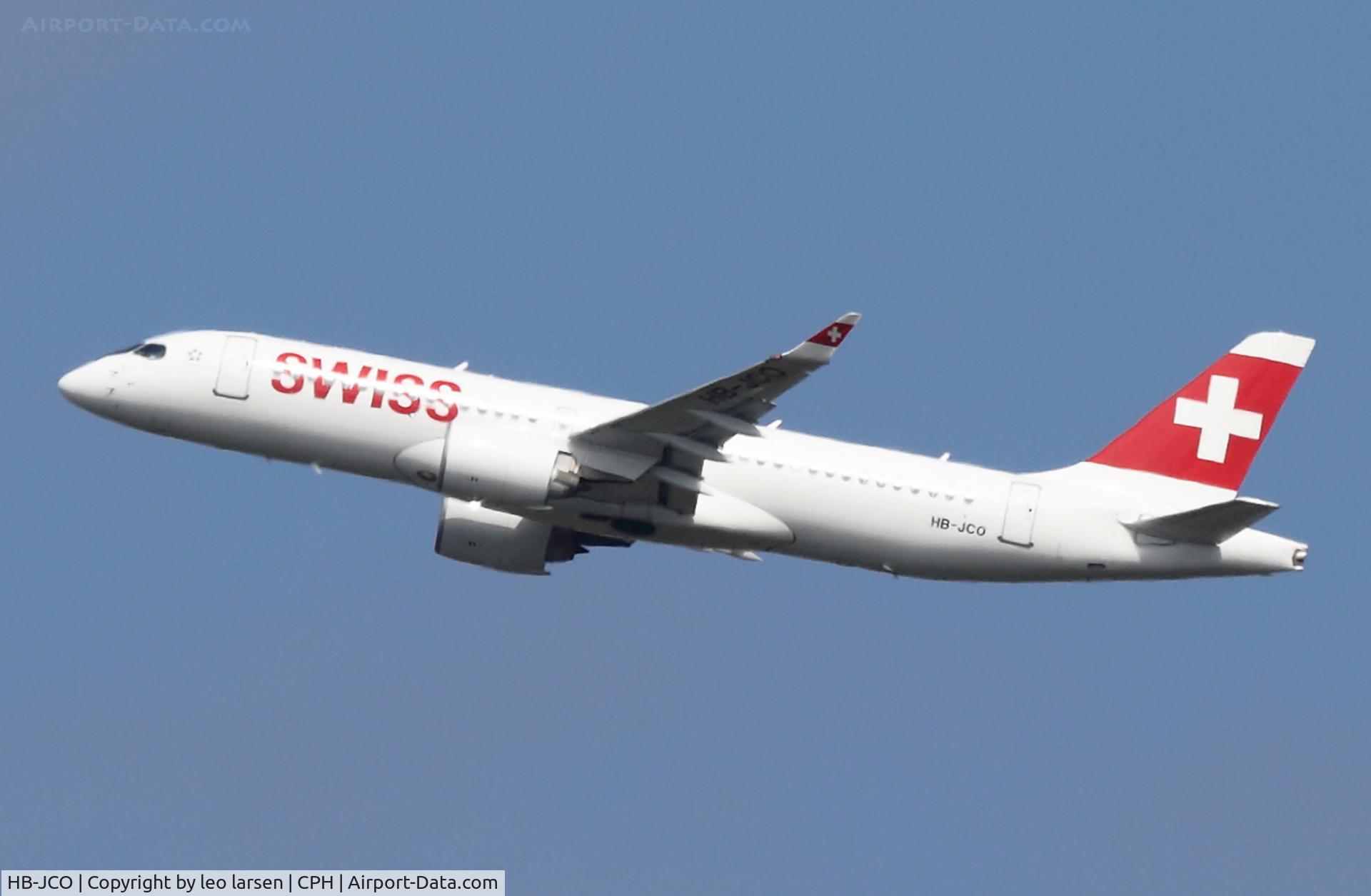 HB-JCO, 2018 Bombardier CSeries CS300 (BD-500-1A11) C/N 55033, Copenhagen 22.6.2020
