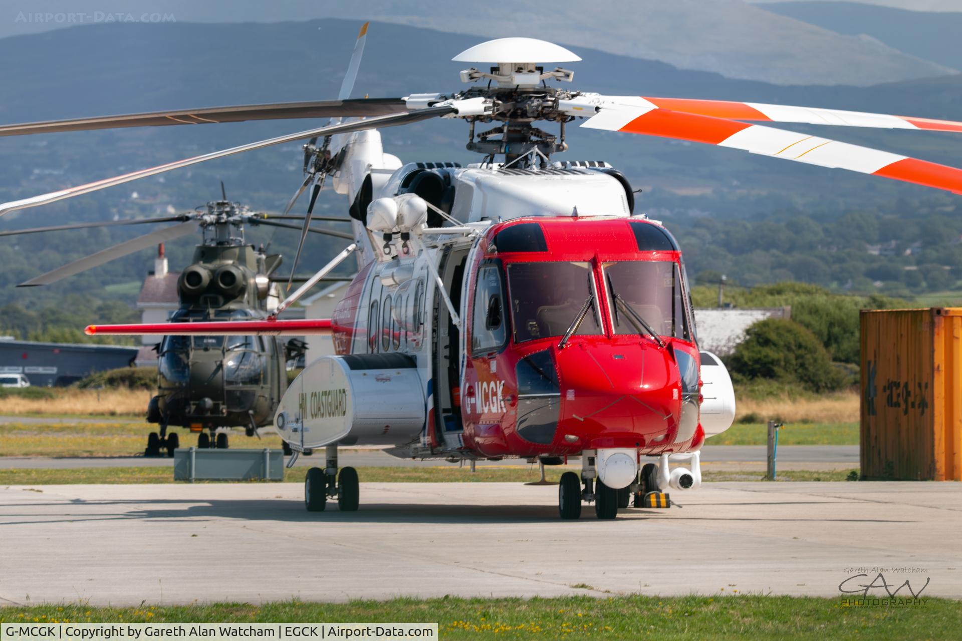 G-MCGK, 2014 Sikorsky S-92A C/N 920251, G-MCGK on the pan at Caernarfon