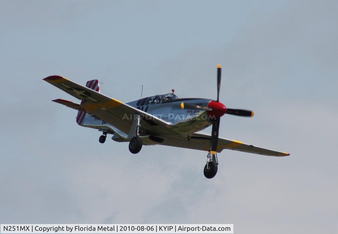 N251MX, 1943 North American P-51C-10 Mustang C/N 103-22730, TOM 2010