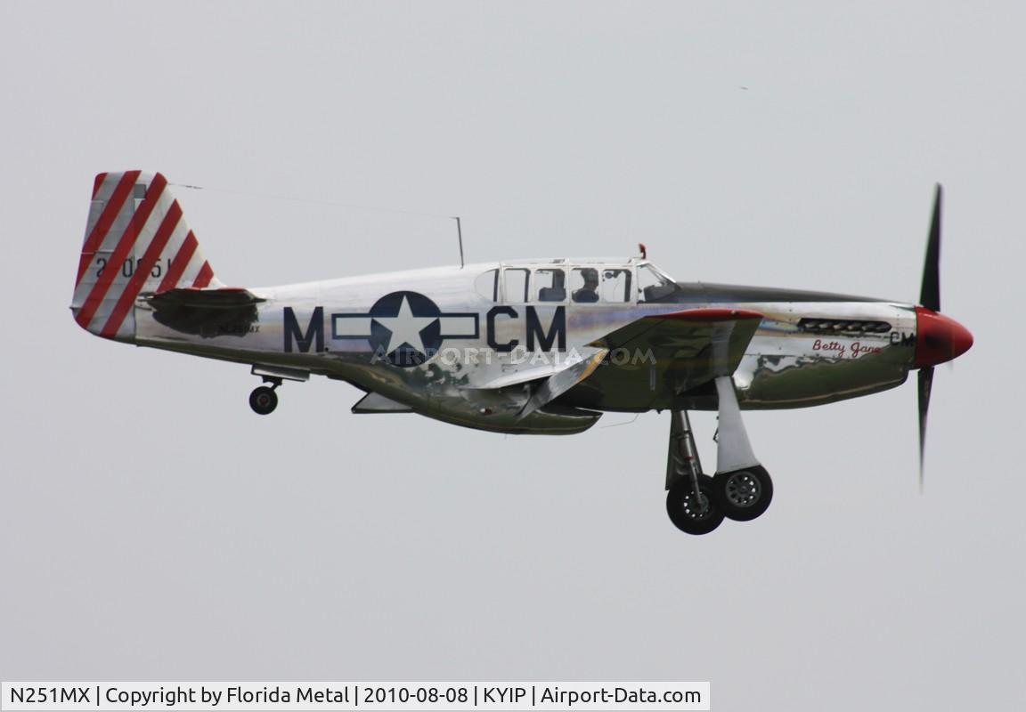 N251MX, 1943 North American P-51C-10 Mustang C/N 103-22730, TOM 2010