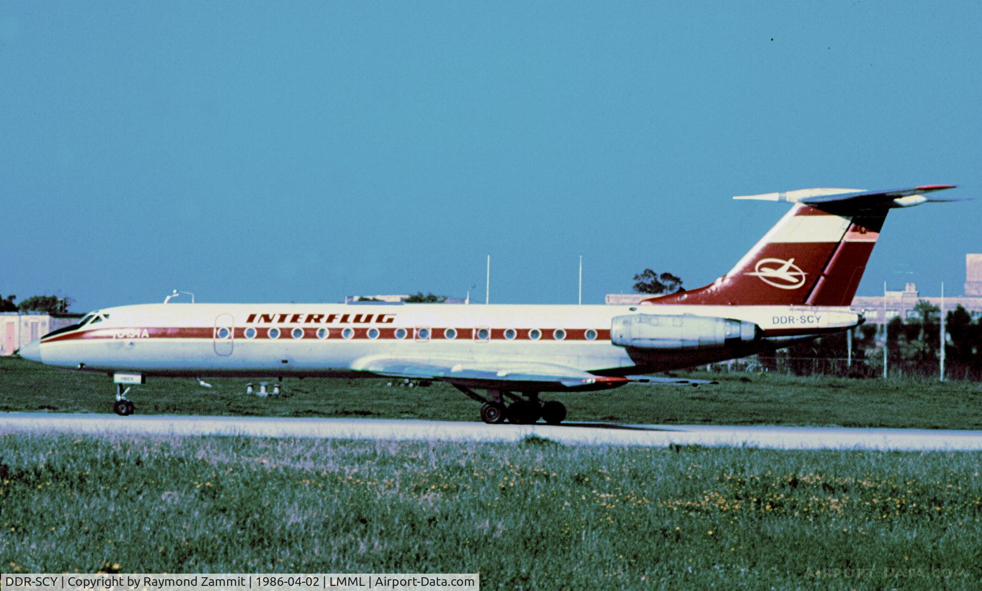 DDR-SCY, Tupolev Tu-134A C/N 60495, Tupolev Tu134A DDR-SCY Interflug