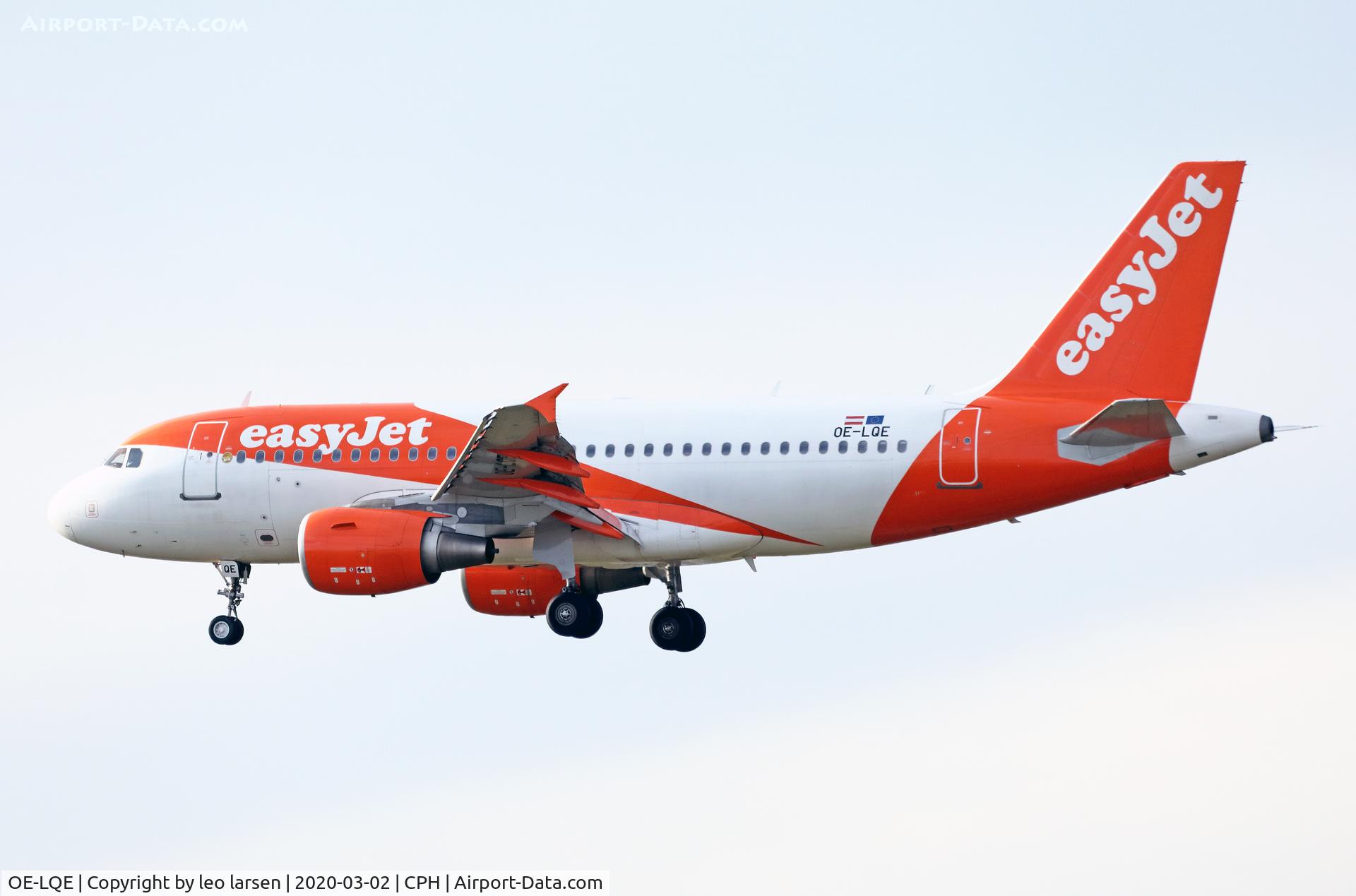 OE-LQE, 2010 Airbus A319-111 C/N 4451, Copenhagen 2.3.2020