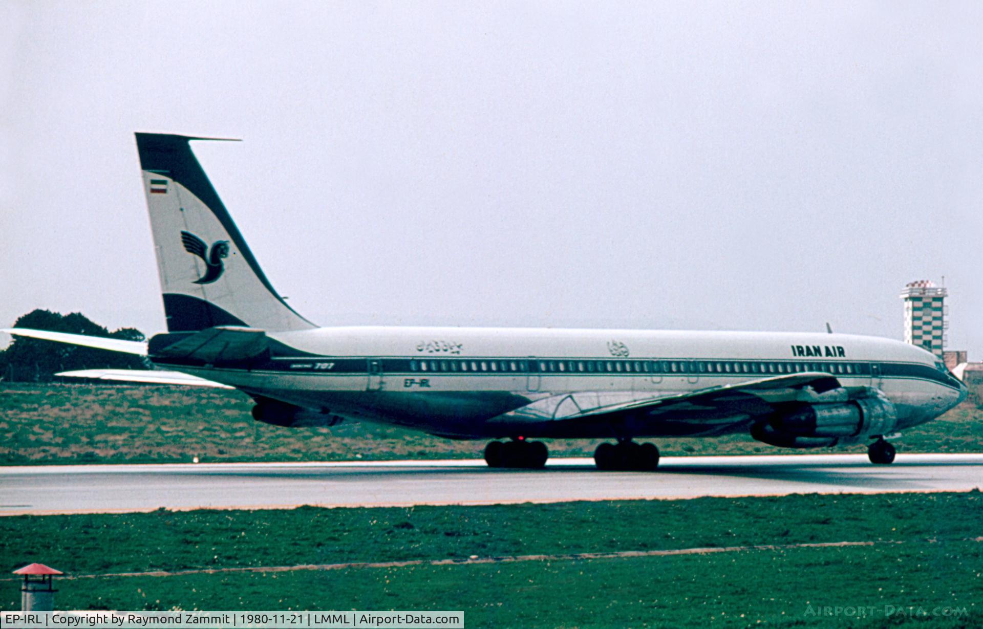 EP-IRL, 1969 Boeing 707-386C C/N 20287, B707 EP-IRL Iranair