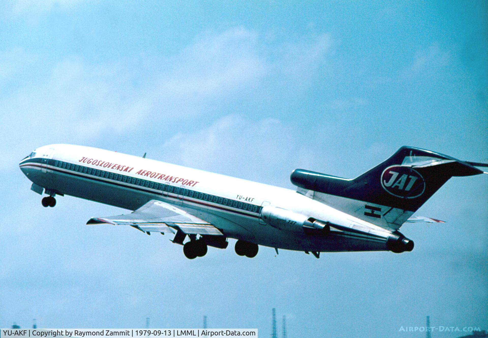 YU-AKF, 1974 Boeing 727-2H9 C/N 21038, B727 YU-AKF JAT