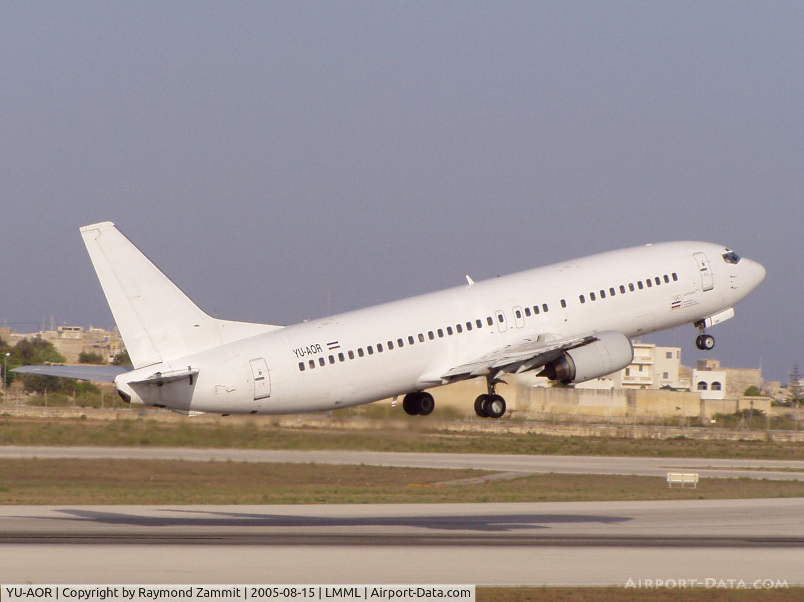YU-AOR, 1989 Boeing 737-4B7 C/N 24550, B737-400 YU-AOR JAT