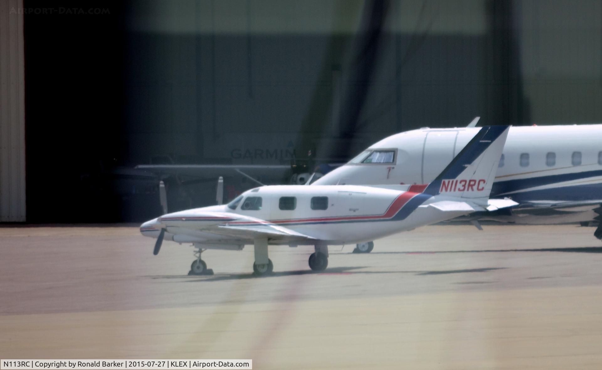N113RC, 1974 Piper PA-31T C/N 31T-7520009, Parked Lexington