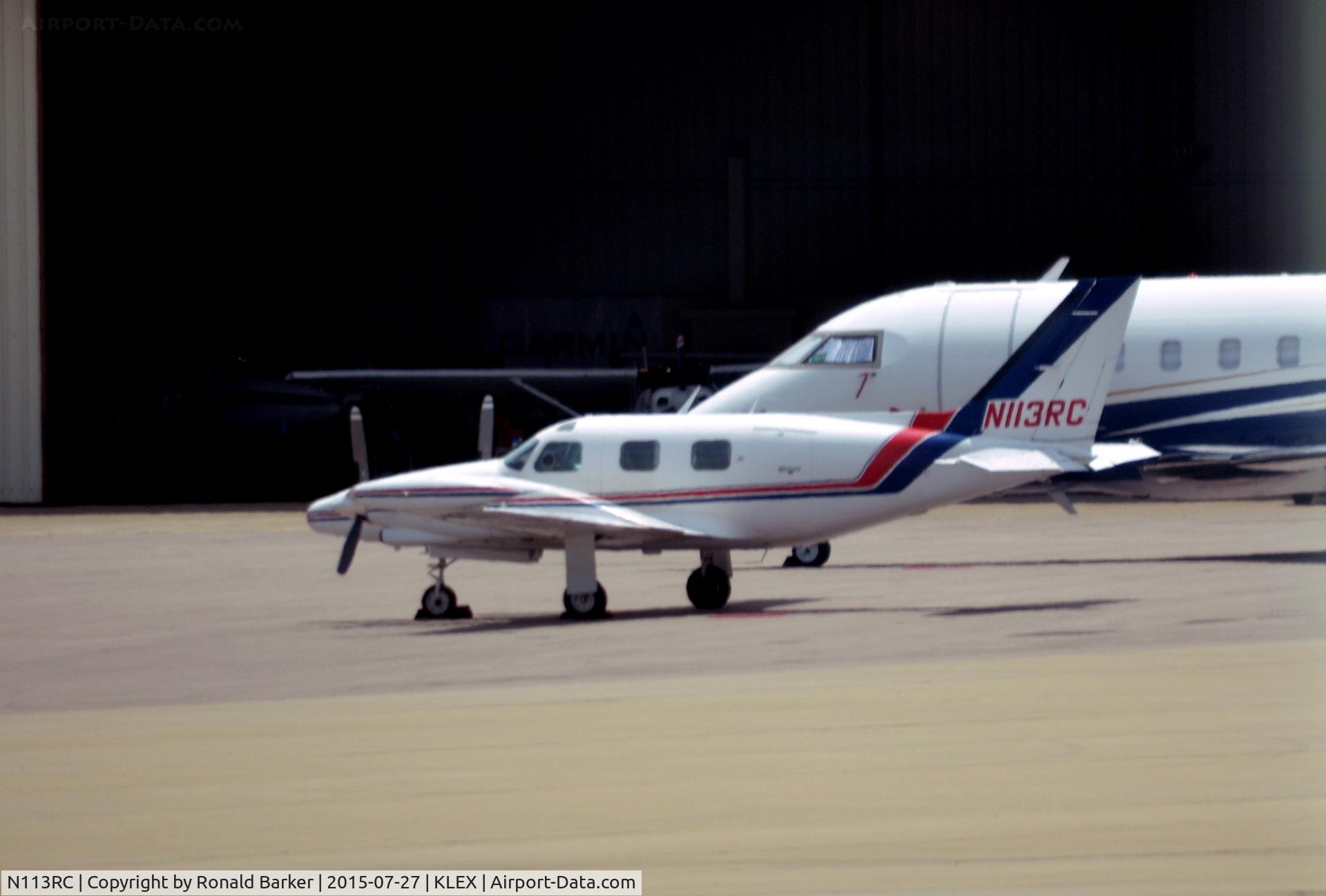 N113RC, 1974 Piper PA-31T C/N 31T-7520009, Parked Lexington