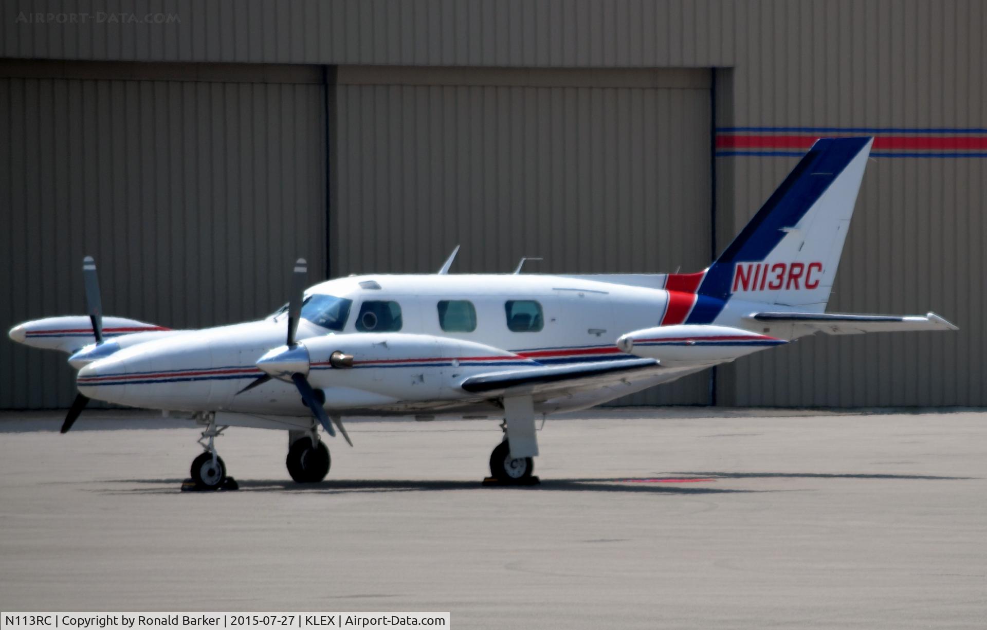 N113RC, 1974 Piper PA-31T C/N 31T-7520009, Parked Lexington