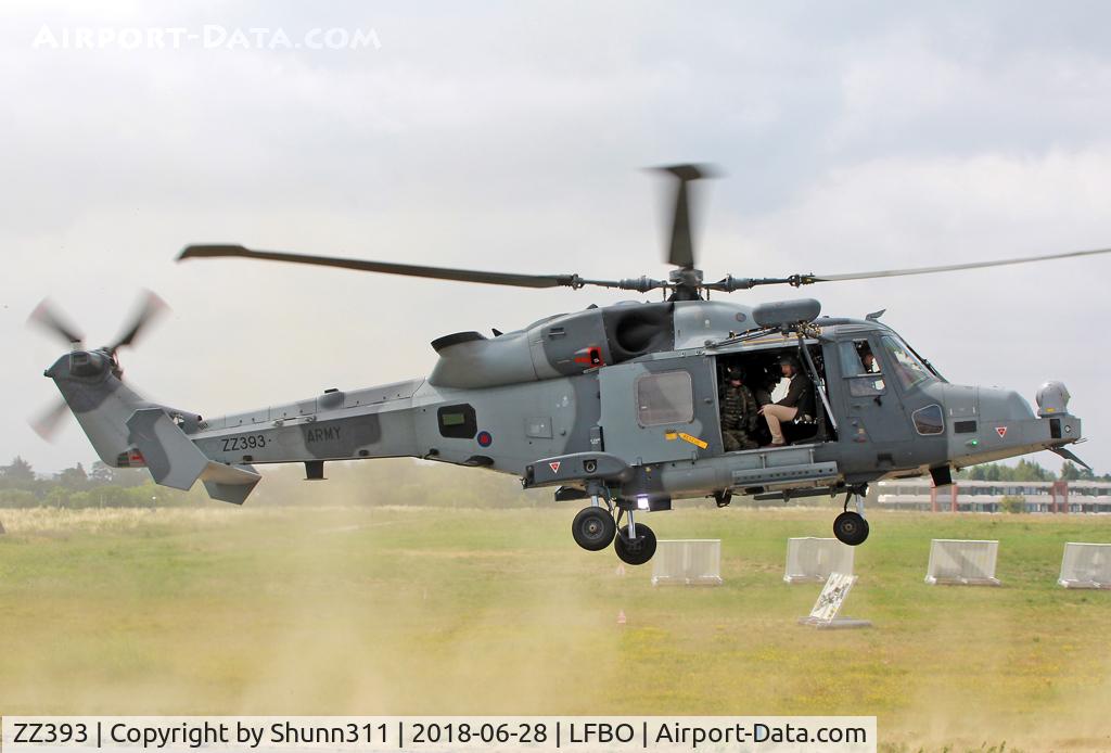 ZZ393, 2013 AgustaWestland AW-159 Wildcat AH.1 C/N 491, Arriving for fuelling...