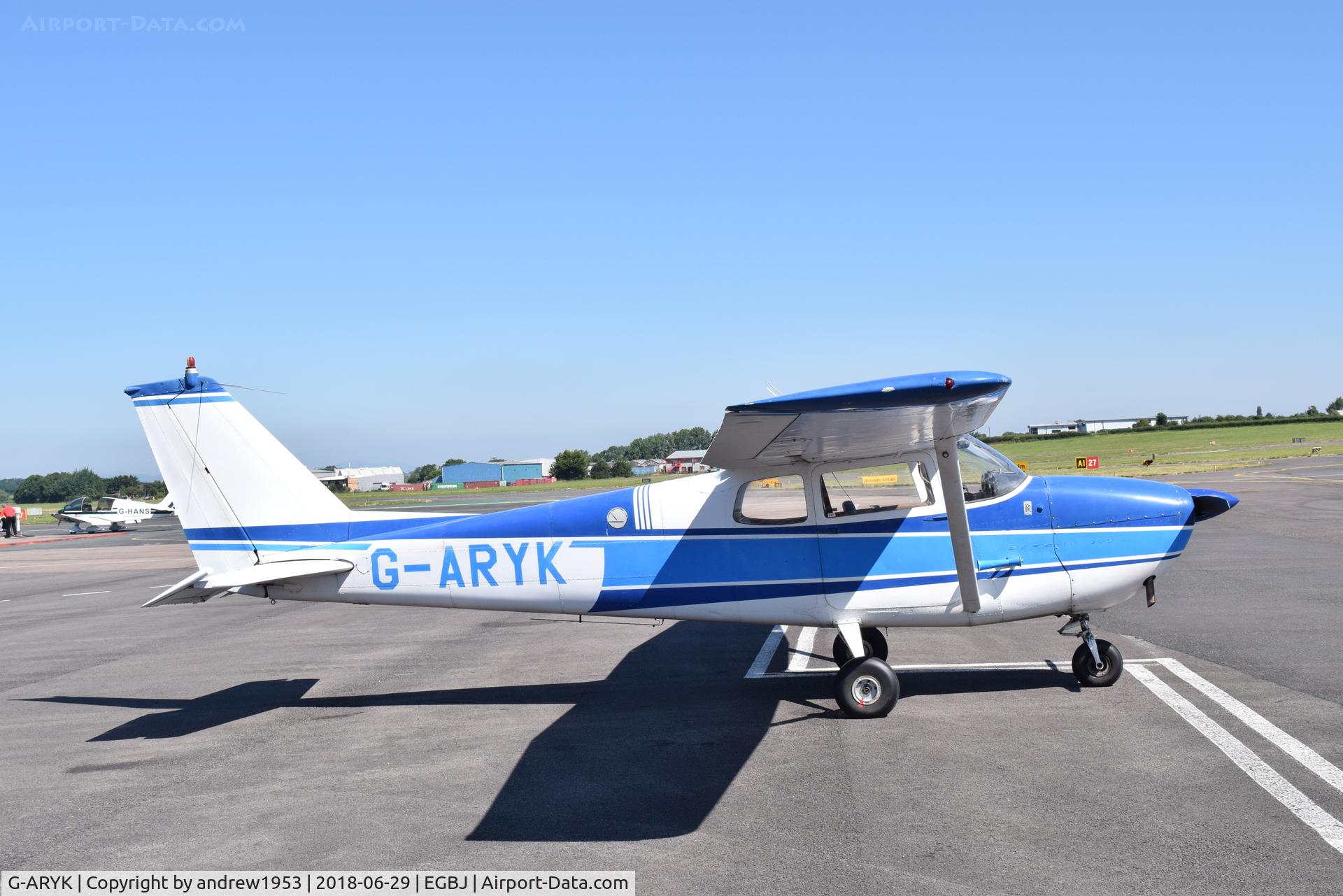 G-ARYK, 1962 Cessna 172C Skyhawk C/N 17249288, G-ARYK at Gloucestershire Airport.