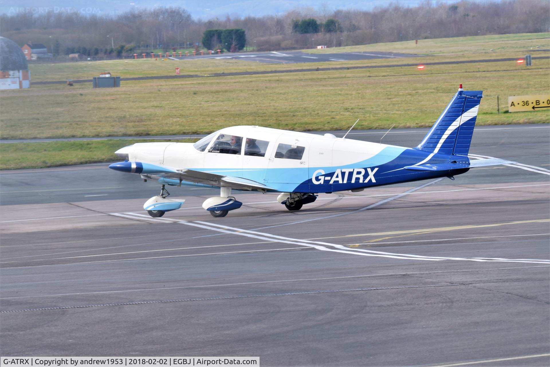 G-ATRX, 1966 Piper PA-32-260 Cherokee Six Cherokee Six C/N 32-390, G-ATRX at Gloucestershire Airport.