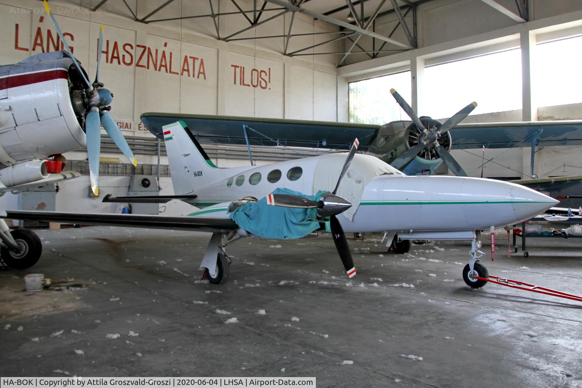 HA-BOK, 1978 Cessna 421C Golden Eagle C/N 421C0445, LHSA-Szentkirályszabadja Airport, Hungary