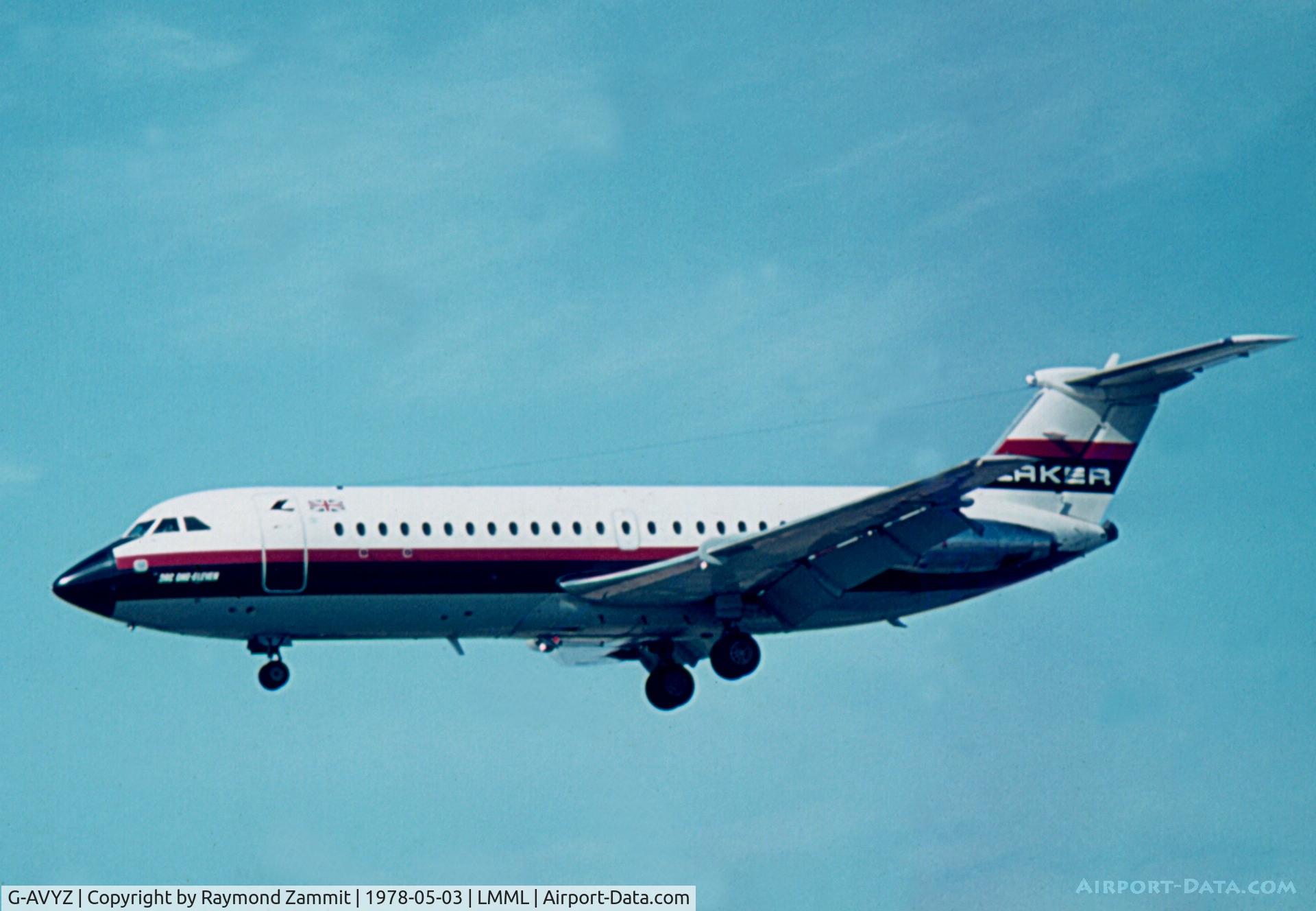G-AVYZ, 1968 BAC 111-320AZ One-Eleven C/N BAC.133, BAC111 G-AVYZ Laker Airways